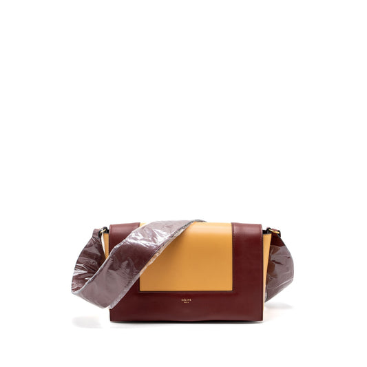 Celine frame bag calfskin ruby / apricot GHW