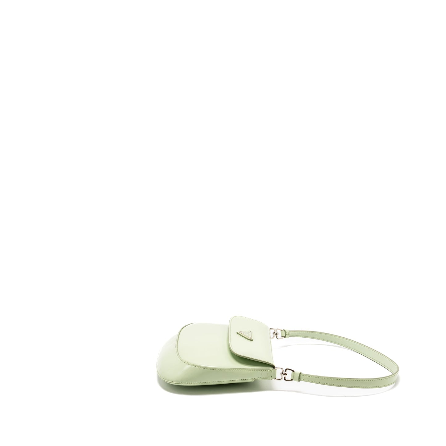 Prada Small Cleo Mini Purse Brushed Leather Light Green