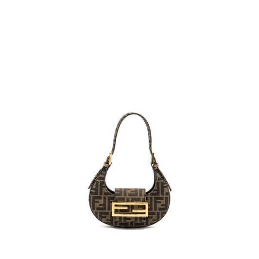 FENDI Mini cookie Purse Fabric jacquard
