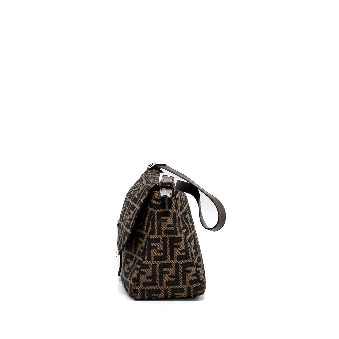 Fendi Vintage Mini Purse Jacquard Canvas Brown