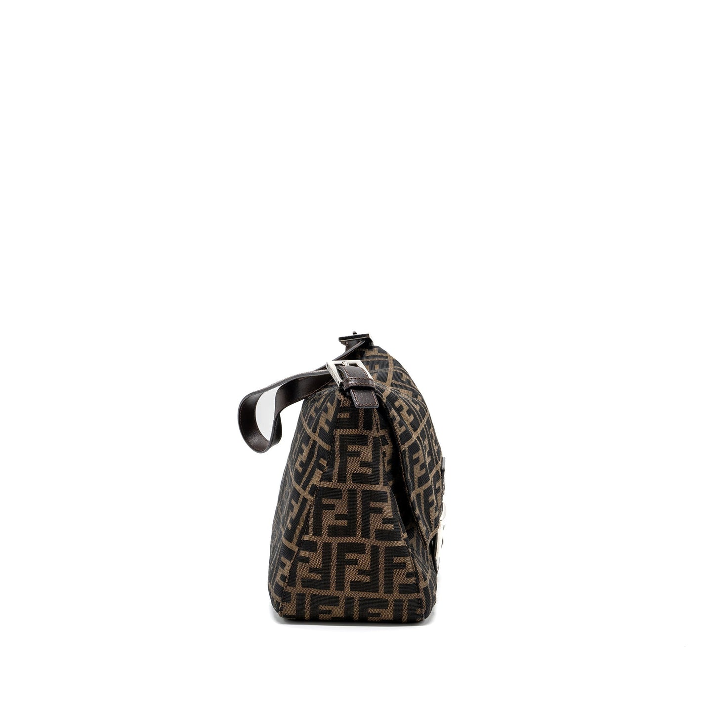 Fendi Vintage Mini Purse Jacquard Canvas Brown