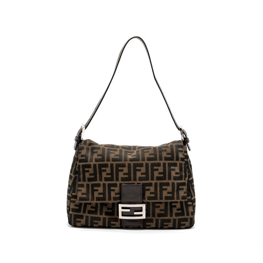 Fendi   Mini Purse Jacquard Canvas Brown