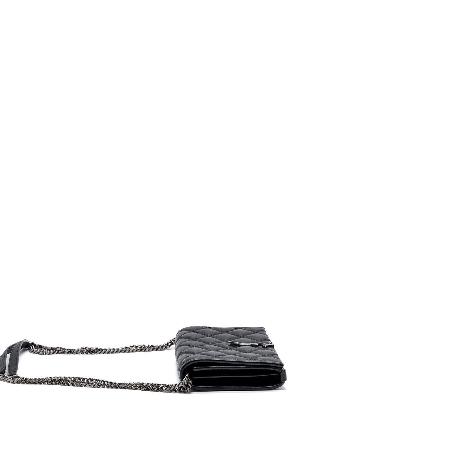 Saint Laurent/ Becky Chain Purse Quilted Lambskin Black