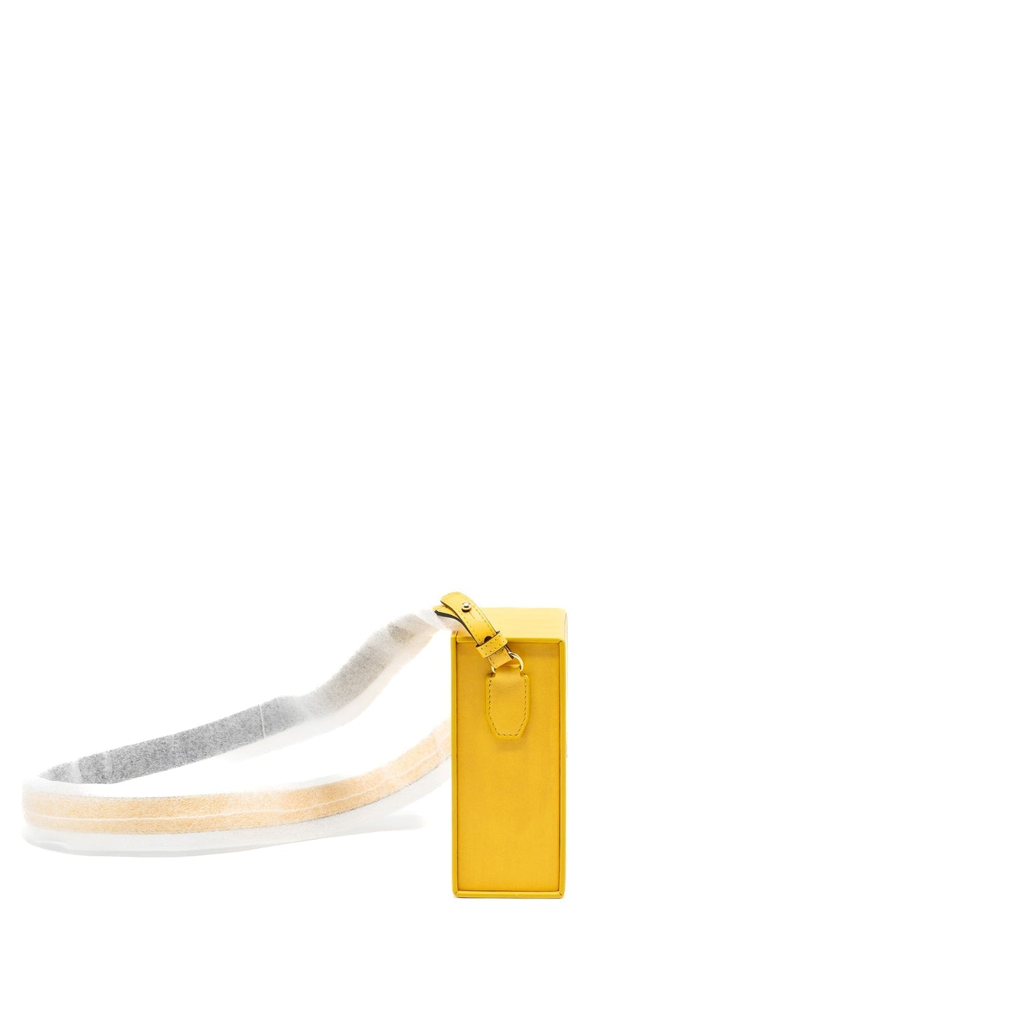 Fendi vertical box Mini Purse calfskin yellow