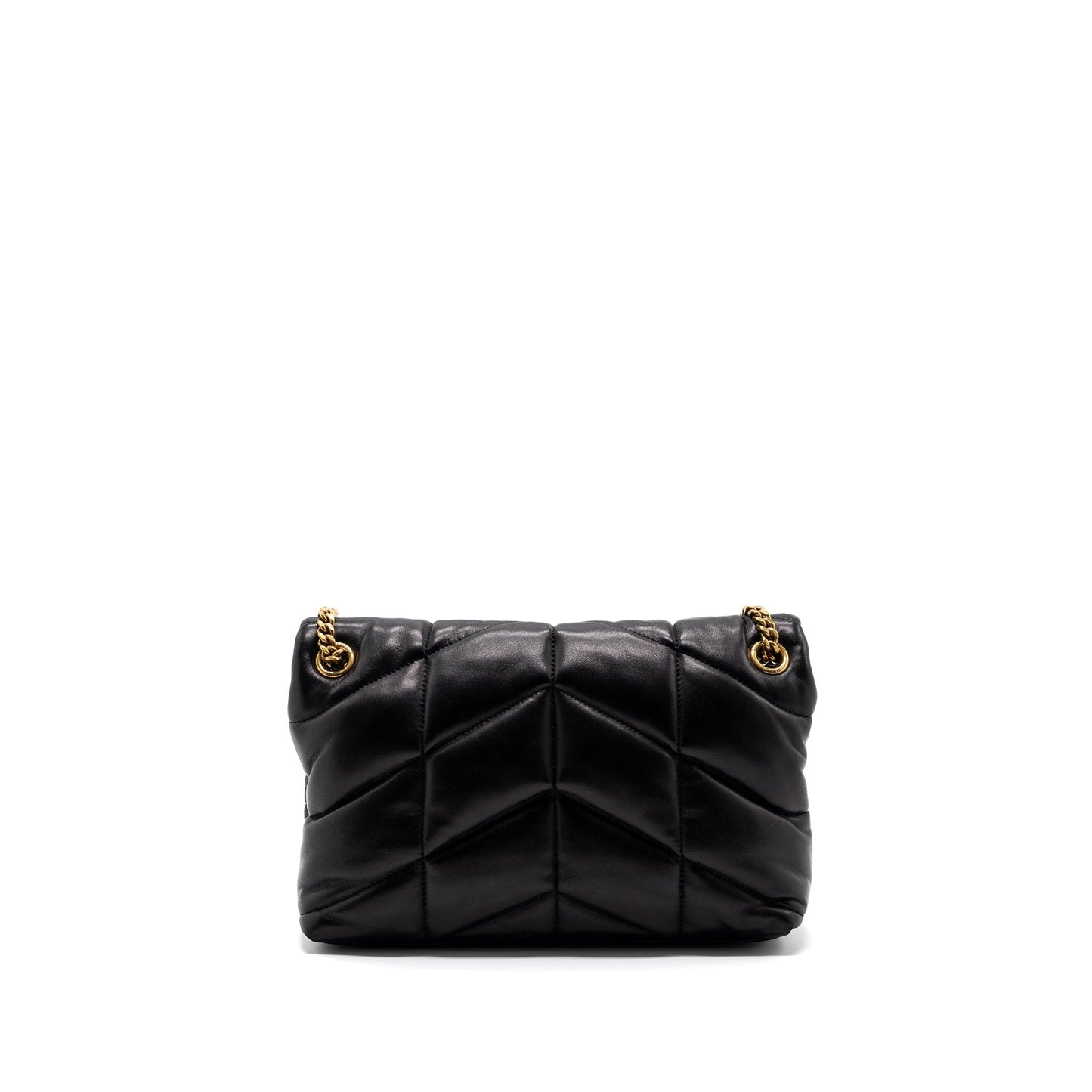 Saint Laurent Small Puffer Quilted Nappa Leather Black
