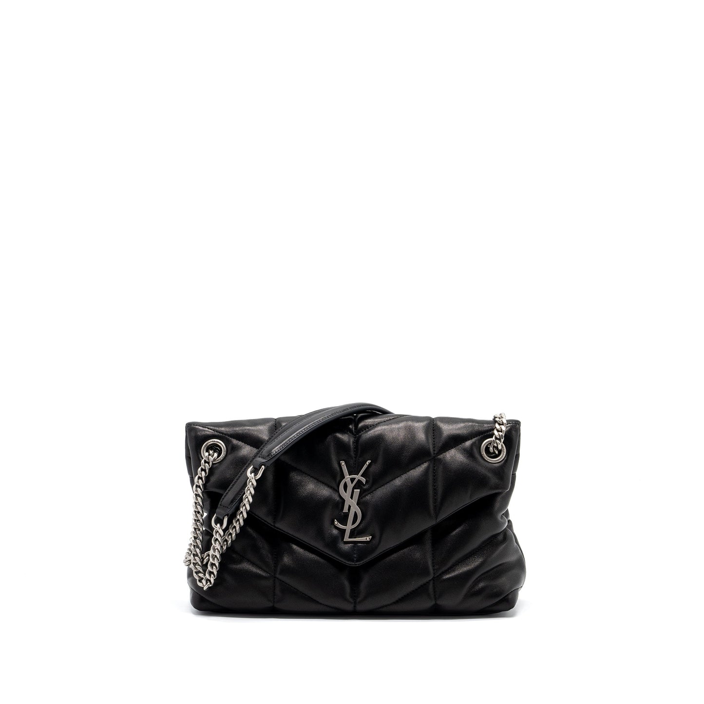 Saint Laurent Small Puffer Lambskin Black