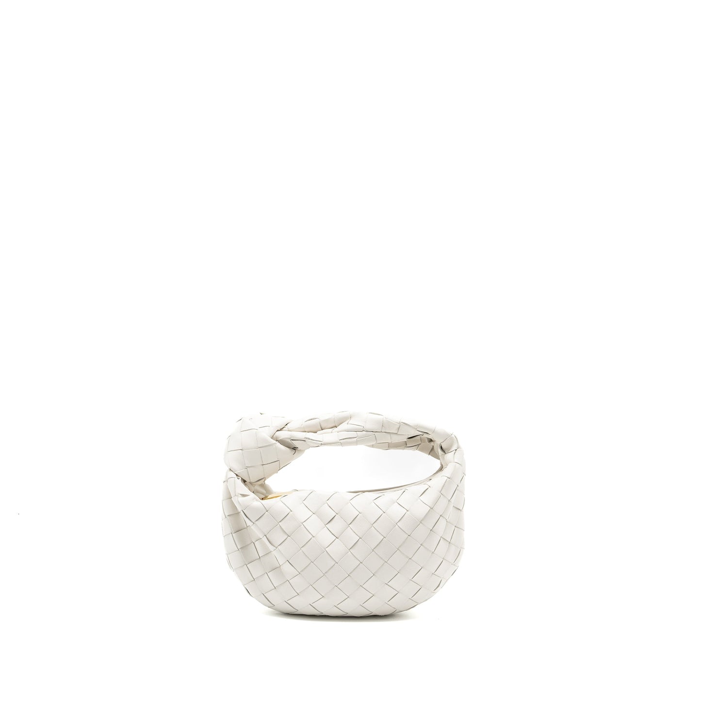 Bottega Veneta Mini Jodie lambskin white