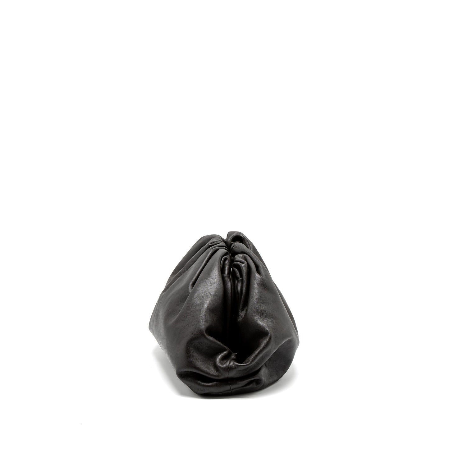 Bottega Veneta Clutch Calfskin Dark Brown