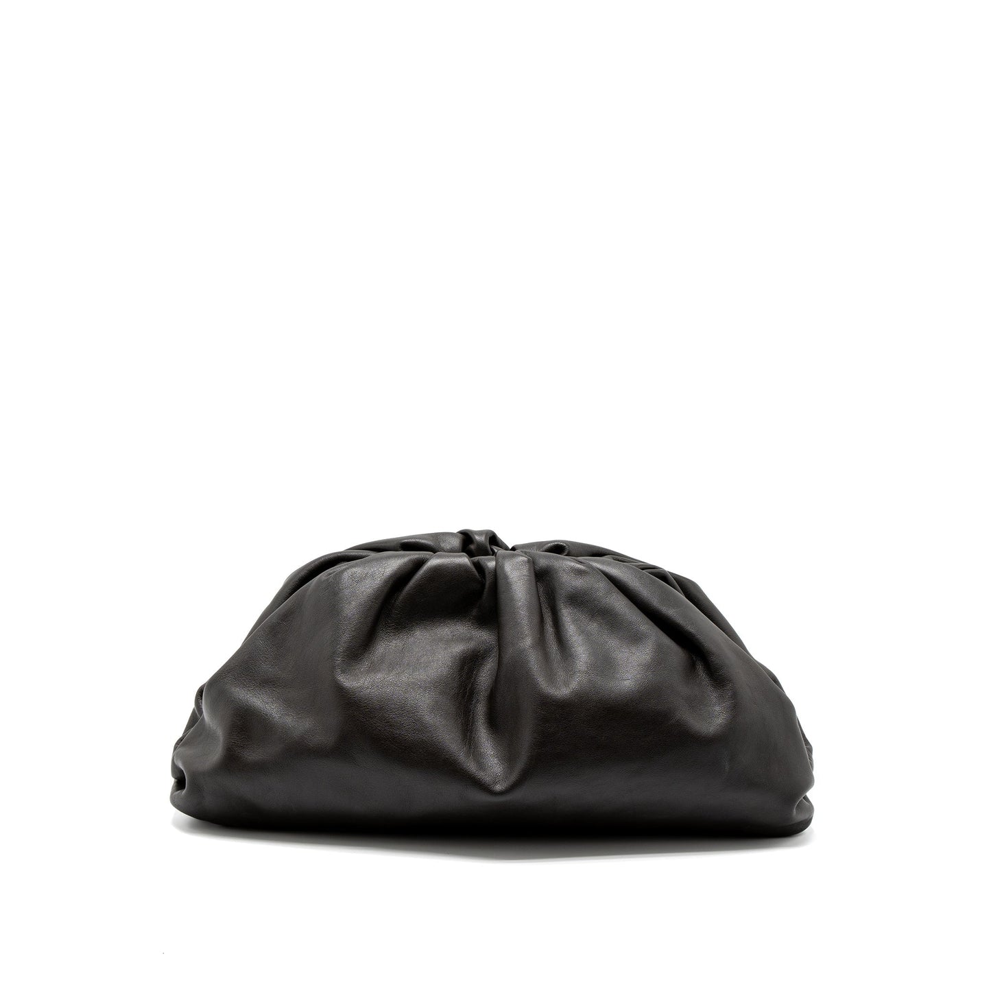 Bottega Veneta Clutch Calfskin Dark Brown