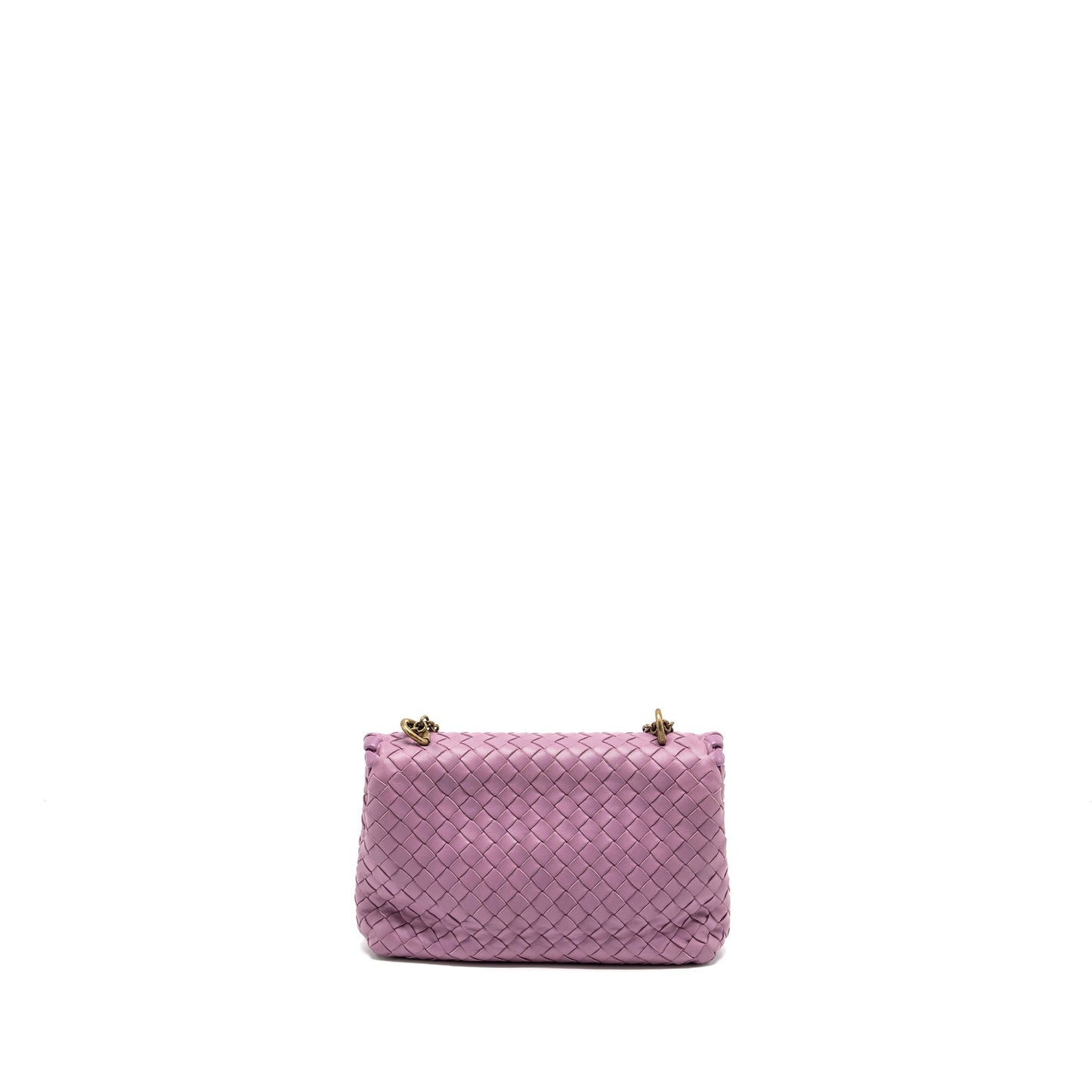 Bottega Veneta Olympia Purse Leather Light Purple