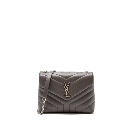 Saint Laurent/ Small Lou Lou Purse Calfskin Dark Grey