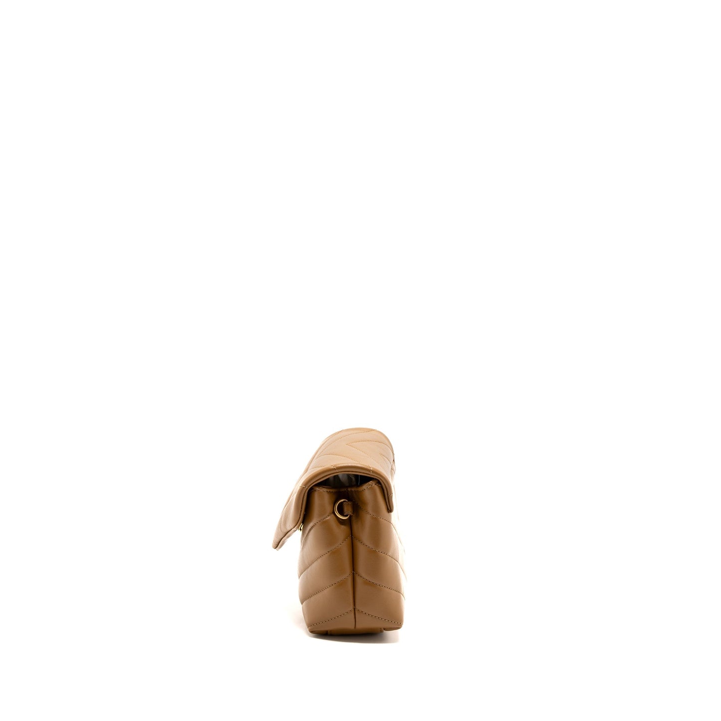 Saint Laurent Toy Loulou Toy Strap Purse calfskin caramel