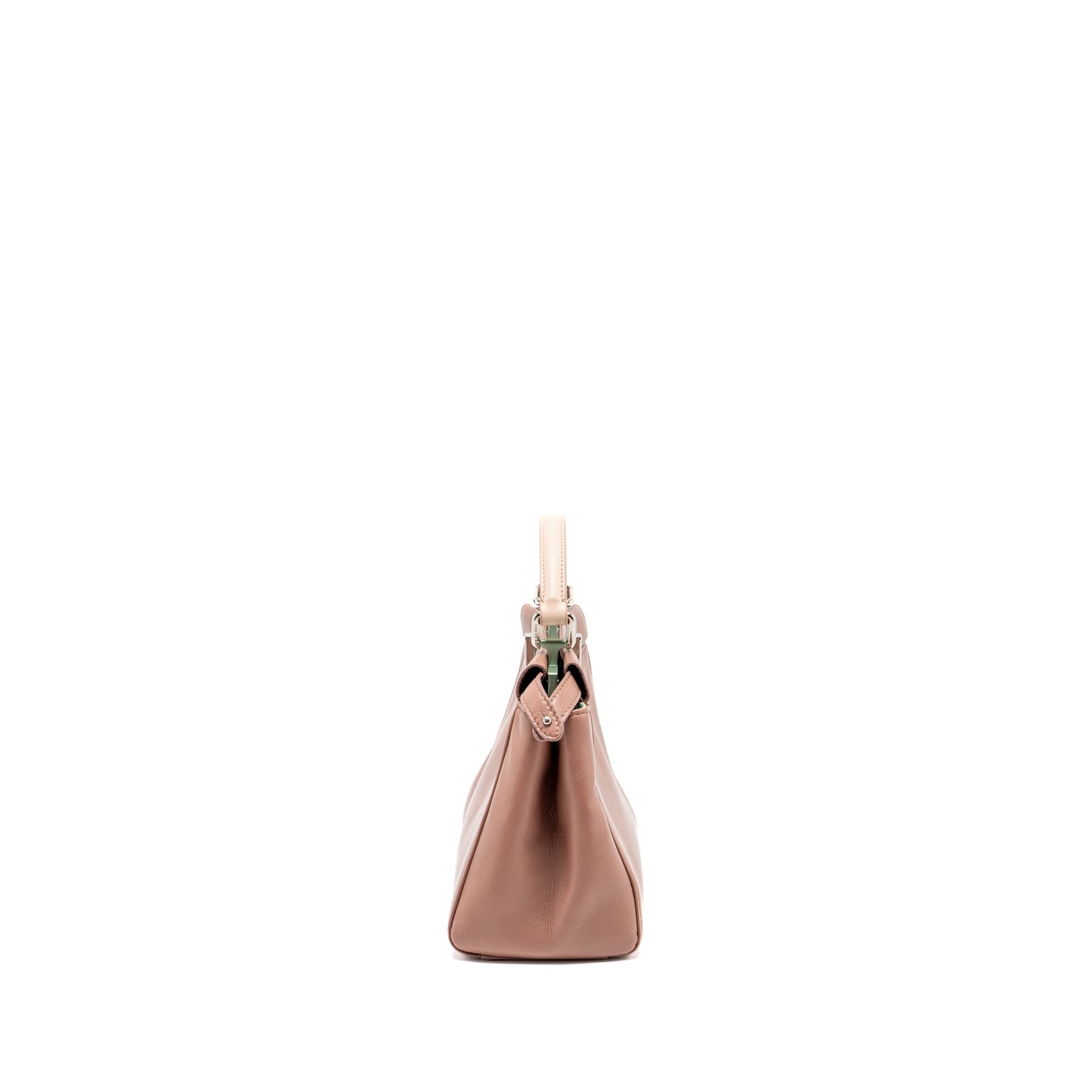 Fendi mini Peekaboo Purse Lambskin Dark Pink