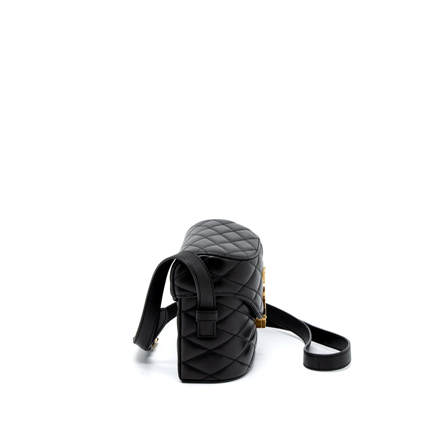 Saint Laurent June Box Purse Lambskin Black