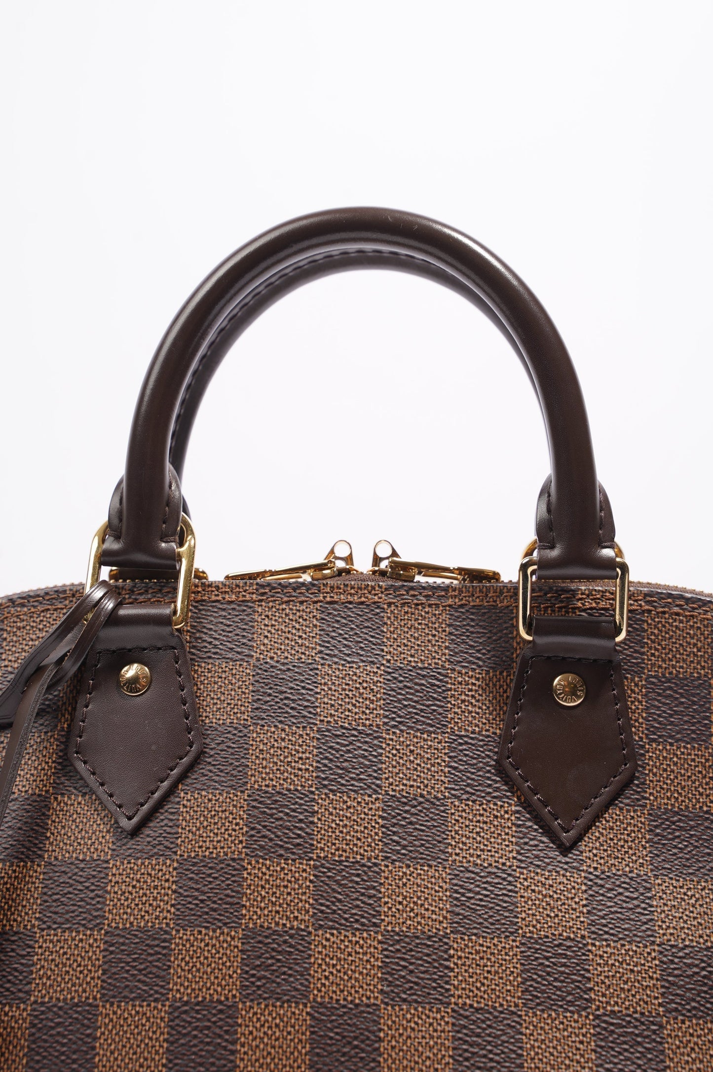 Louis Vuitton Womens Alma Bag Damier Ebene Canvas PM