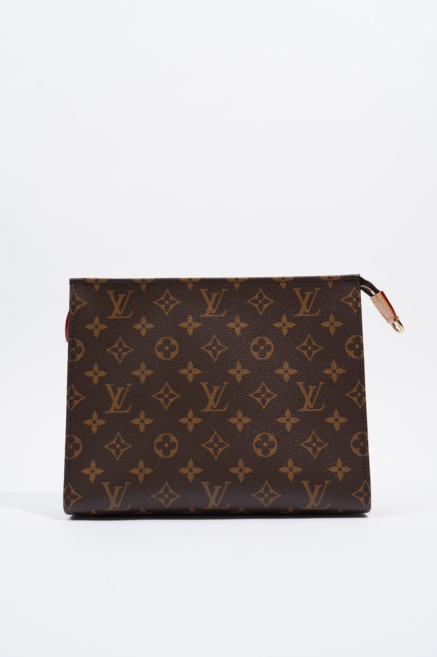 Louis Vuitton Womens LV Pouch on Chain Monogram Canvas Clutch