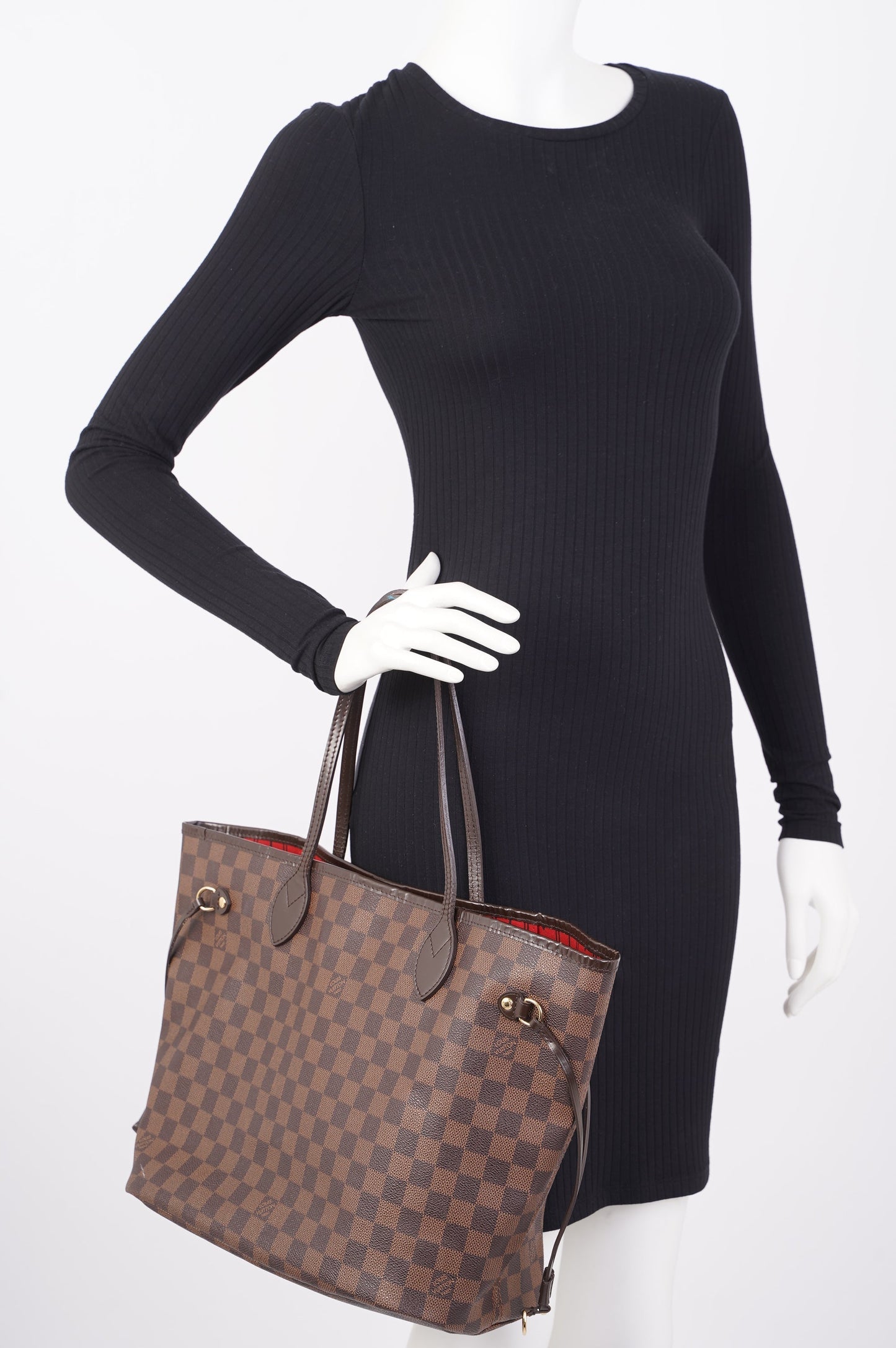 Louis Vuitton Neverfull Damier Ebene Canvas MM Tote