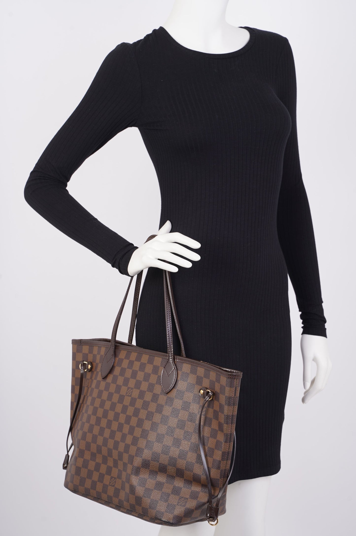 Louis Vuitton Neverfull Damier Ebene Canvas MM Tote