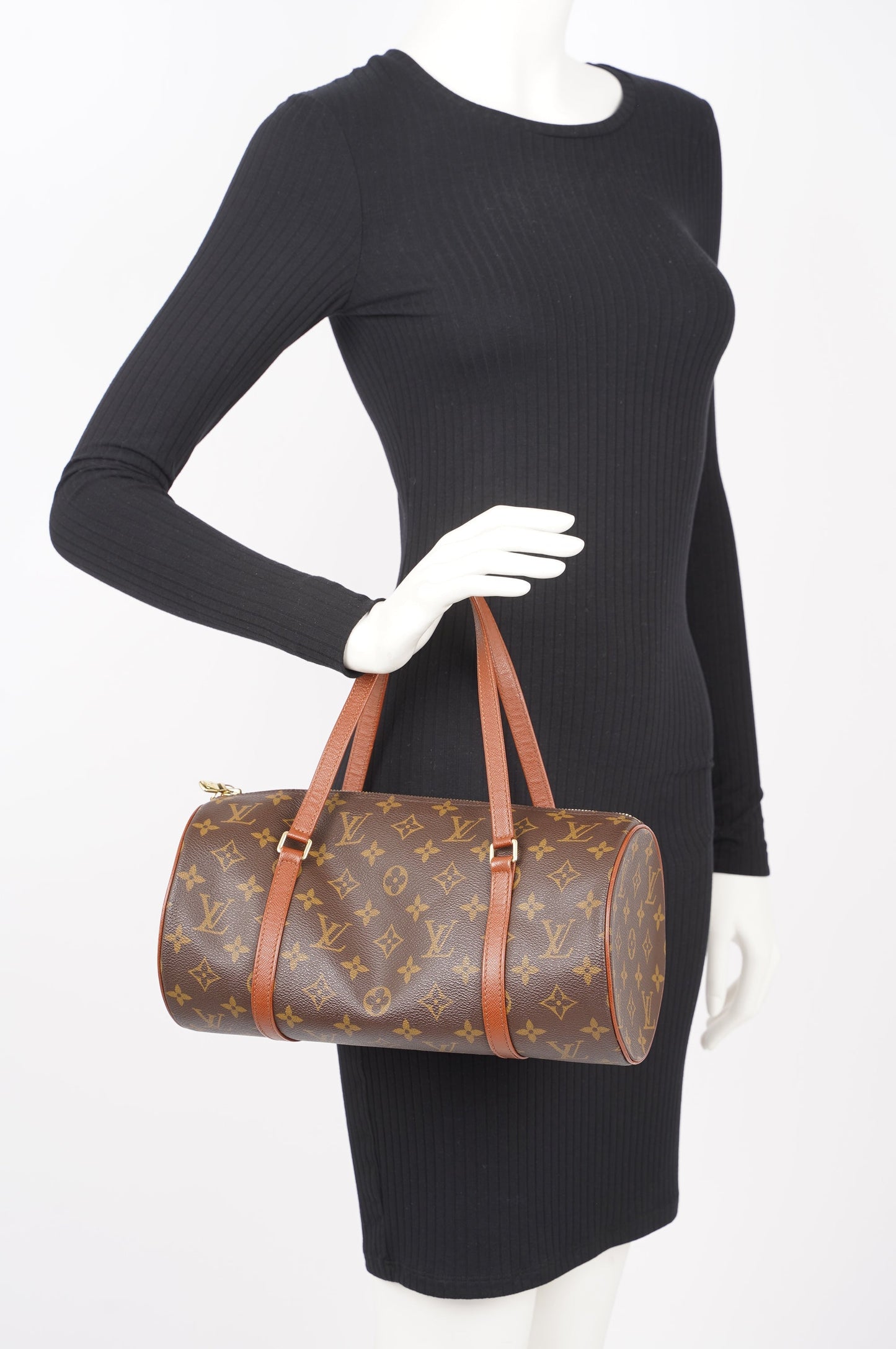 Louis Vuitton Womens Papillon Monogram Canvas 30 Handbag