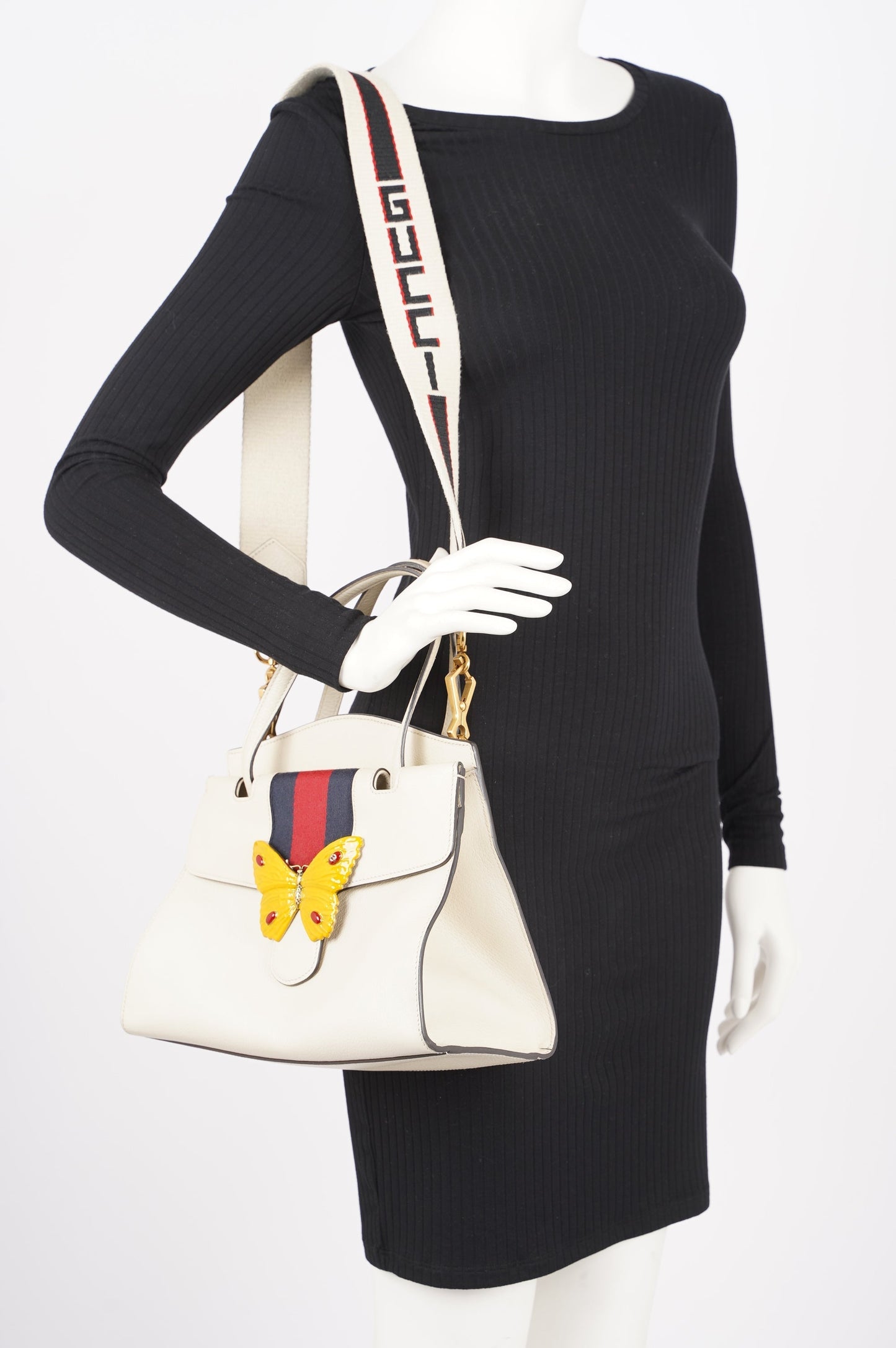 Gucci Lou Monogram Leather Tote