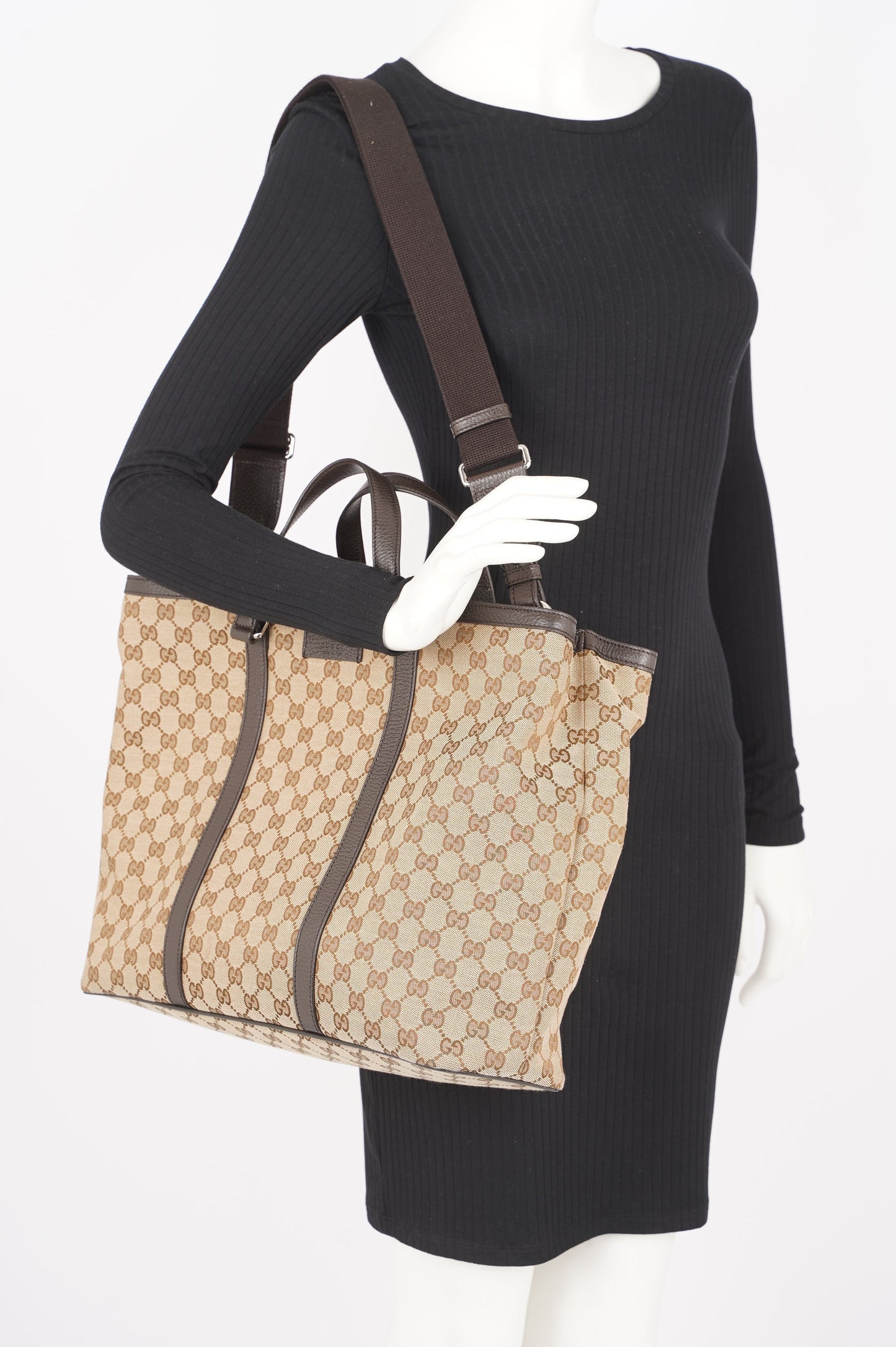 Gucci Lou Monogram Canvas Tote