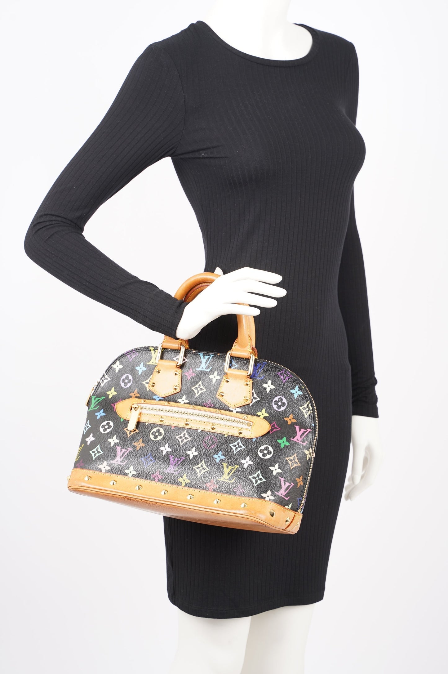 Louis Vuitton Womens Murakami Alma Black / Multi PM Handbag