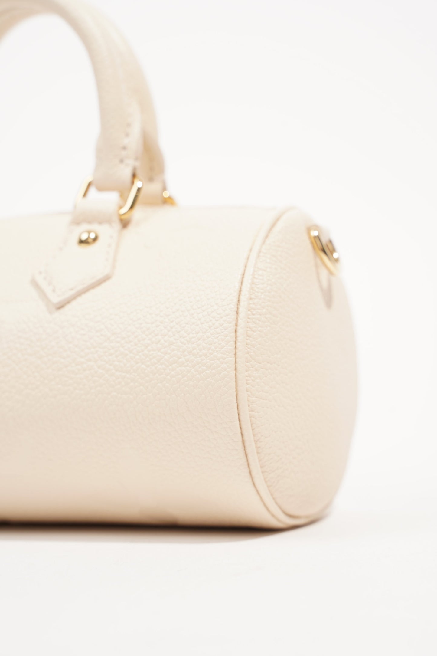 Louis Vuitton Womens Papillon BB Empreinte Cream Handbag