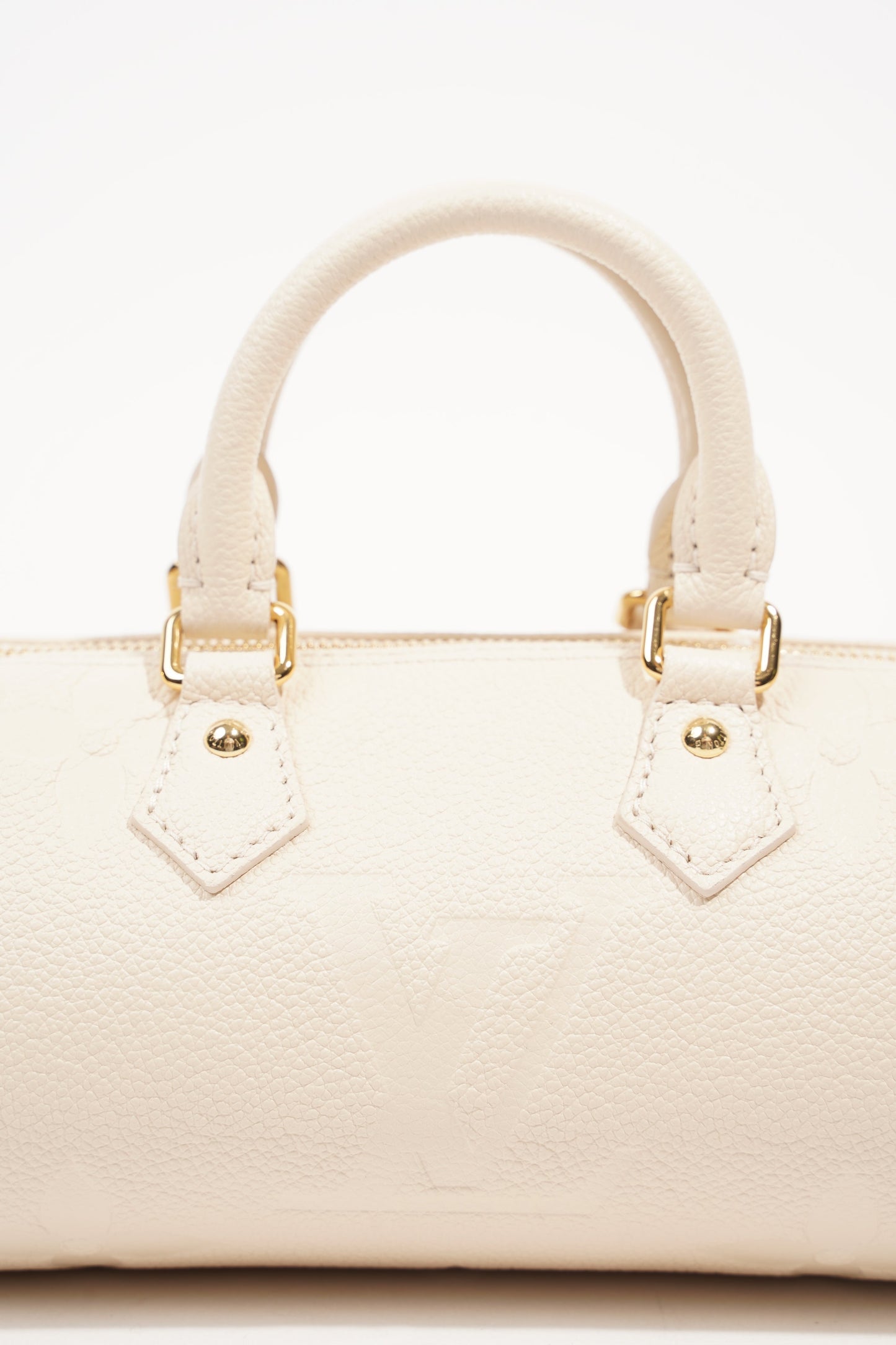 Louis Vuitton Womens Papillon BB Empreinte Cream Handbag