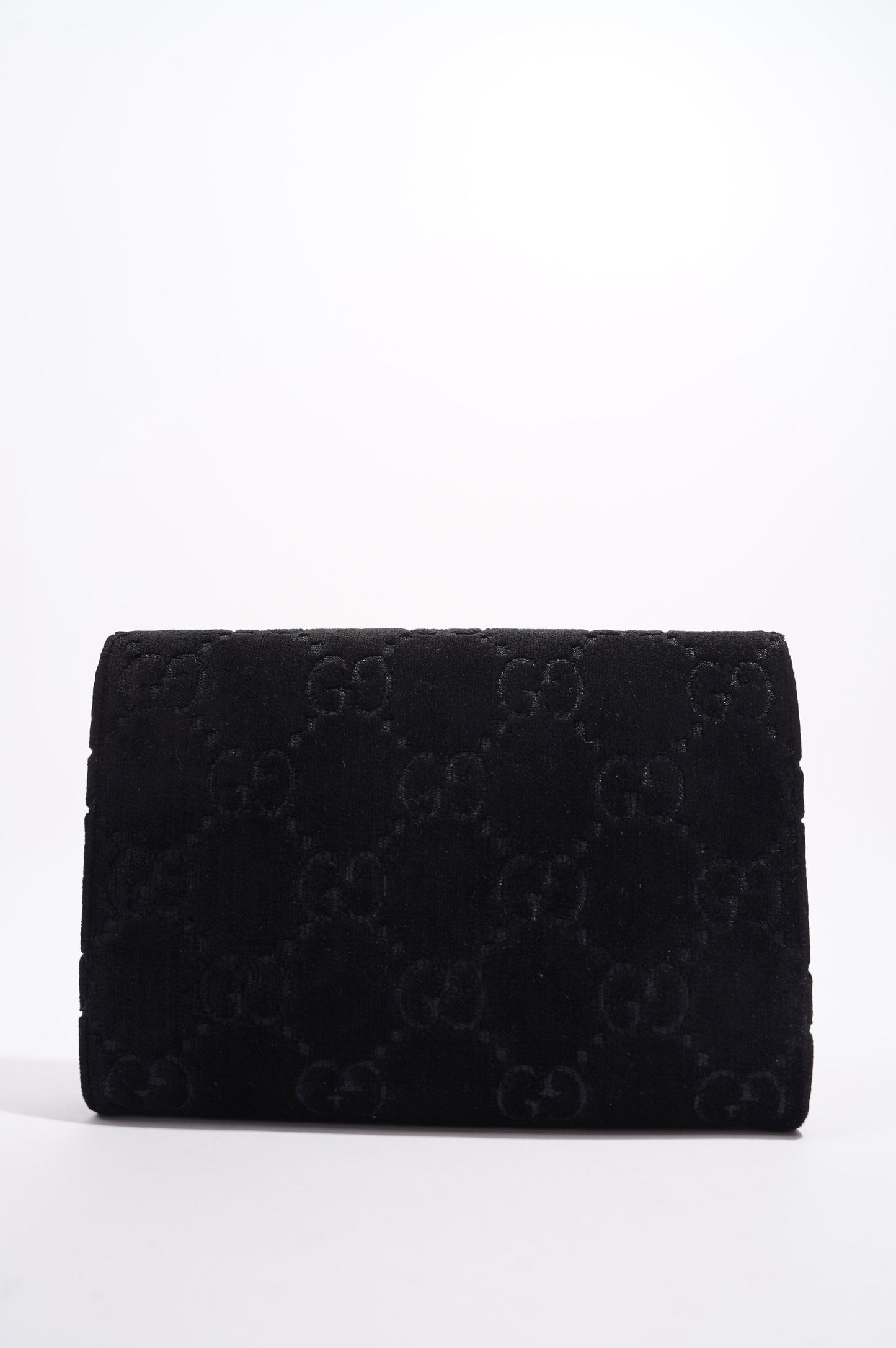Gucci Lou Monogram Chain Canvas Crossbody