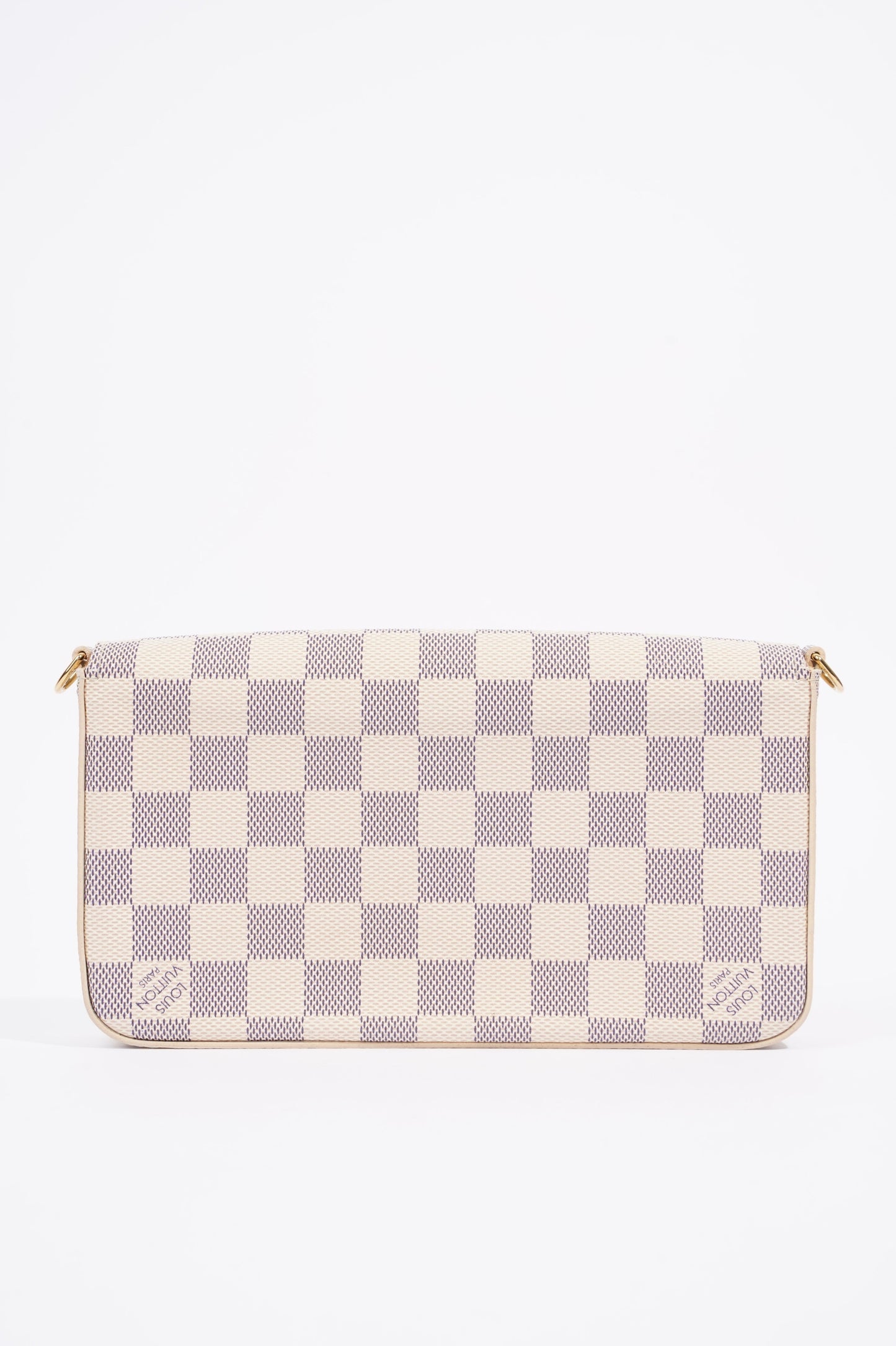 Louis Vuitton Felicie Pochette Damier Azur Canvas Clutch