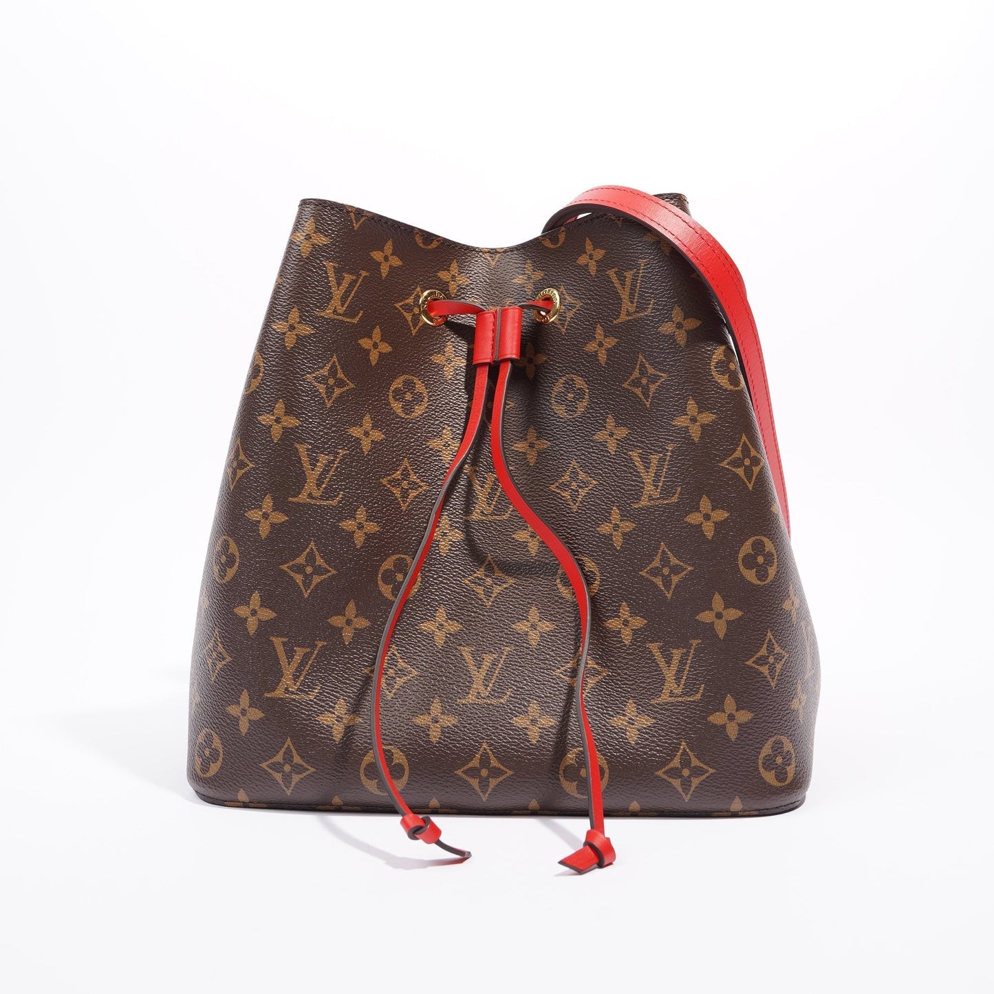 Louis Vuitton Womens Neo Noe Monogram Red OS Handbag