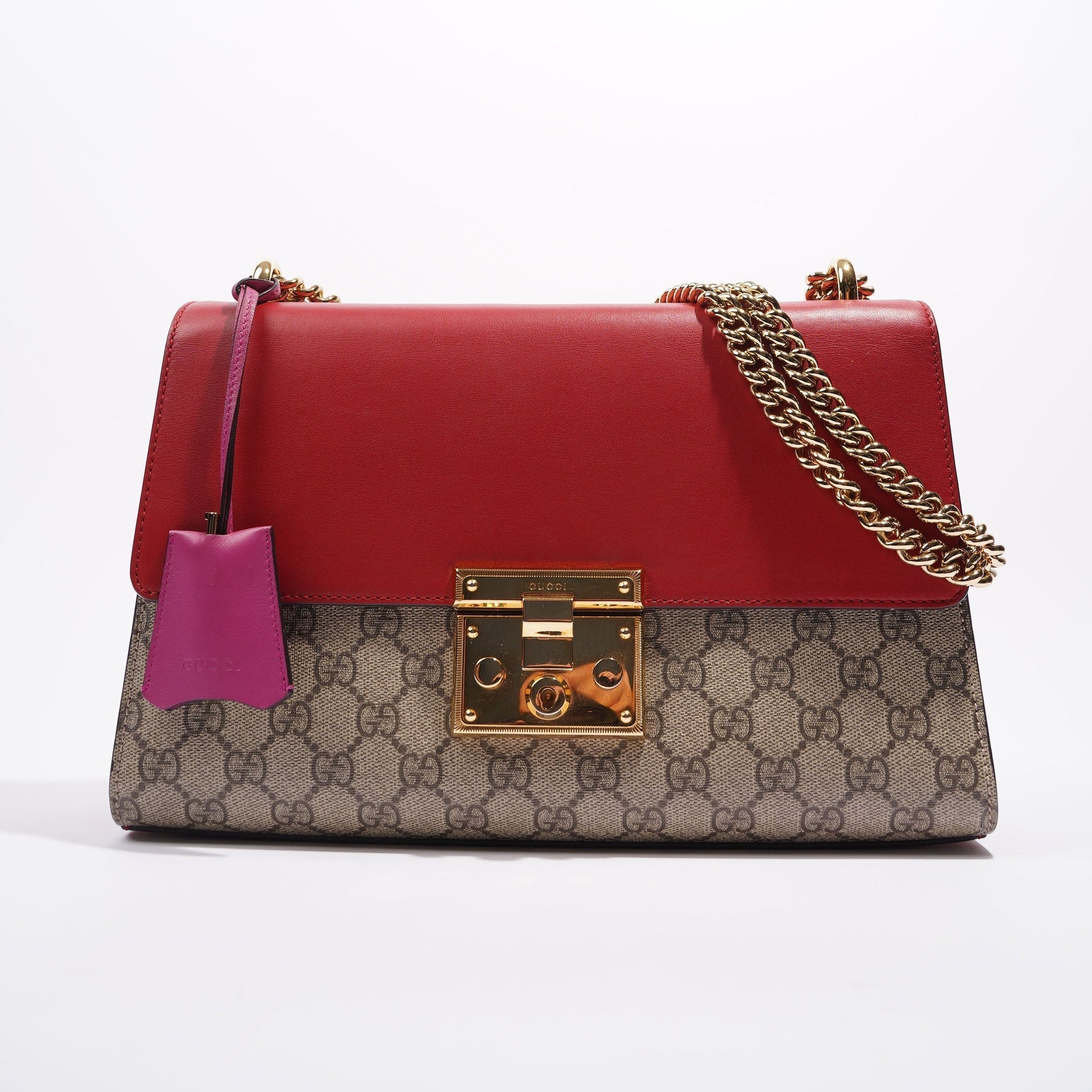 Gucci Lou Monogram Leather Canvas Crossbody