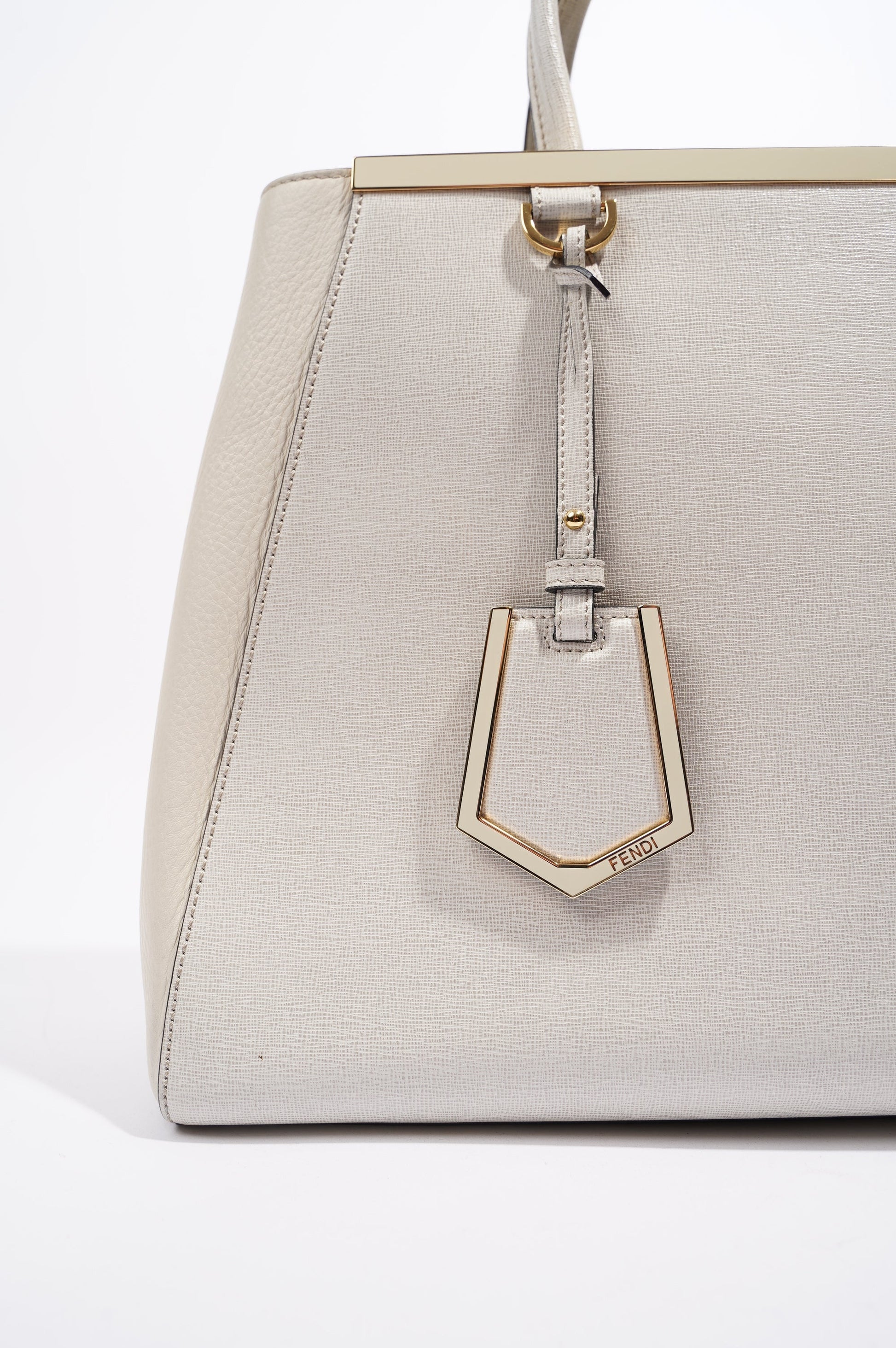 Fendi Womens 2Jours Grey / Beige Large