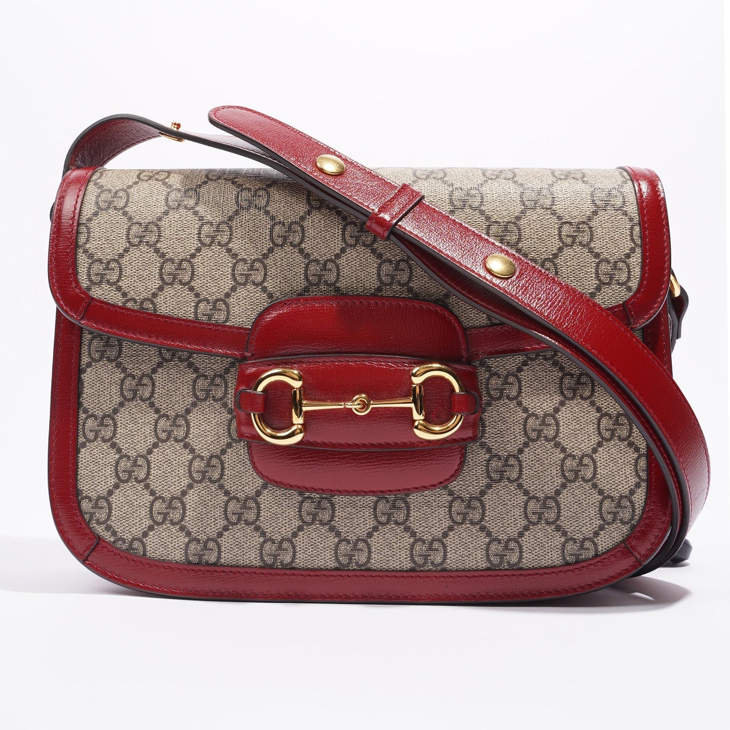 Gucci Lou Monogram Leather Canvas Crossbody