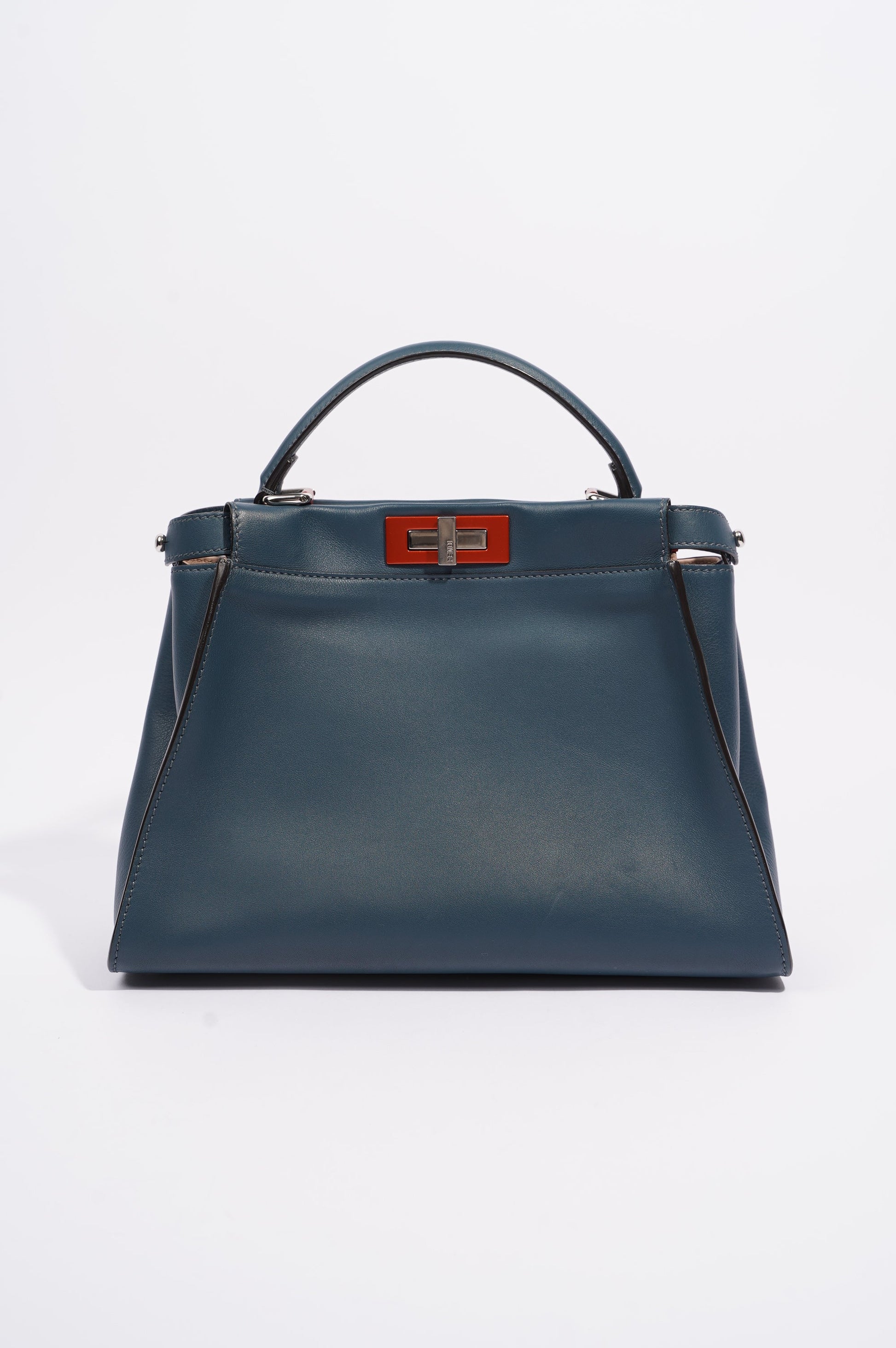 Fendi Womens Peekaboo Navy Medium