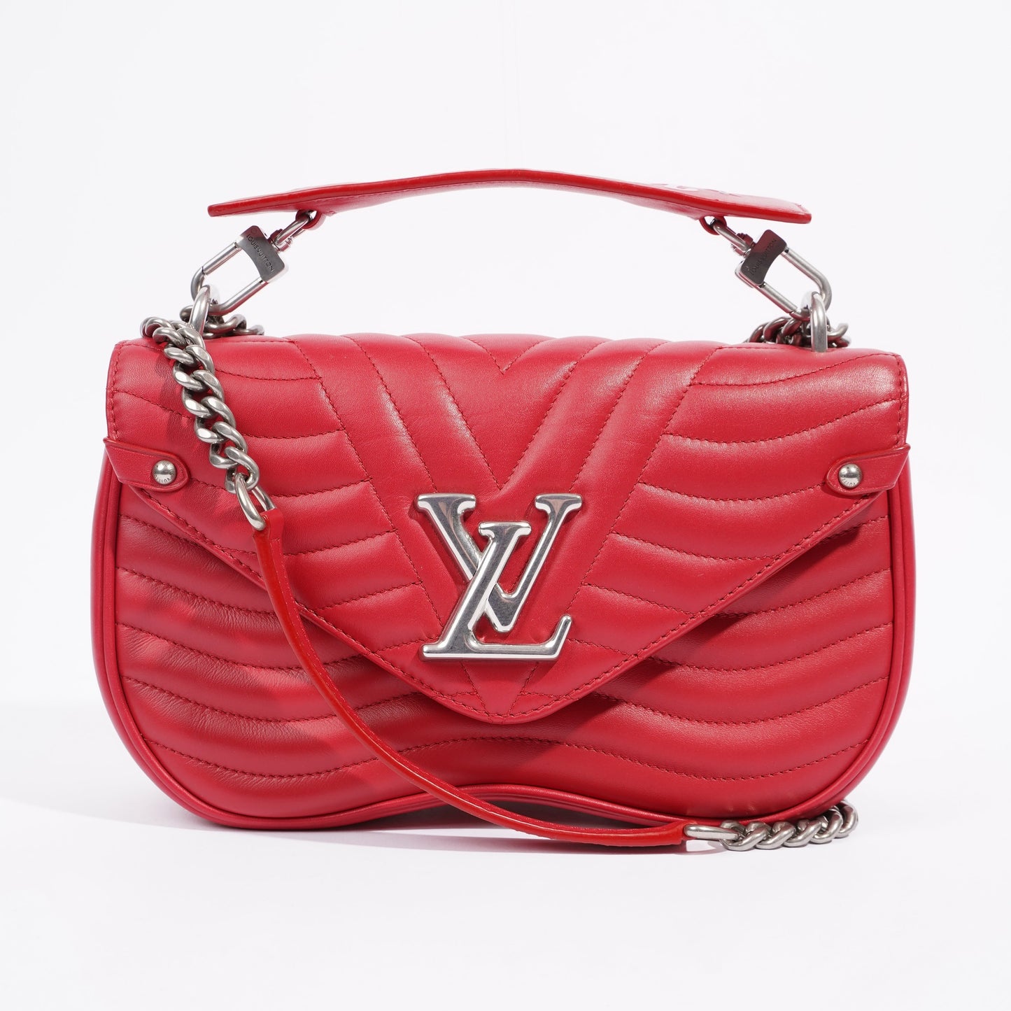 Louis Vuitton New Wave Bag Red Leather