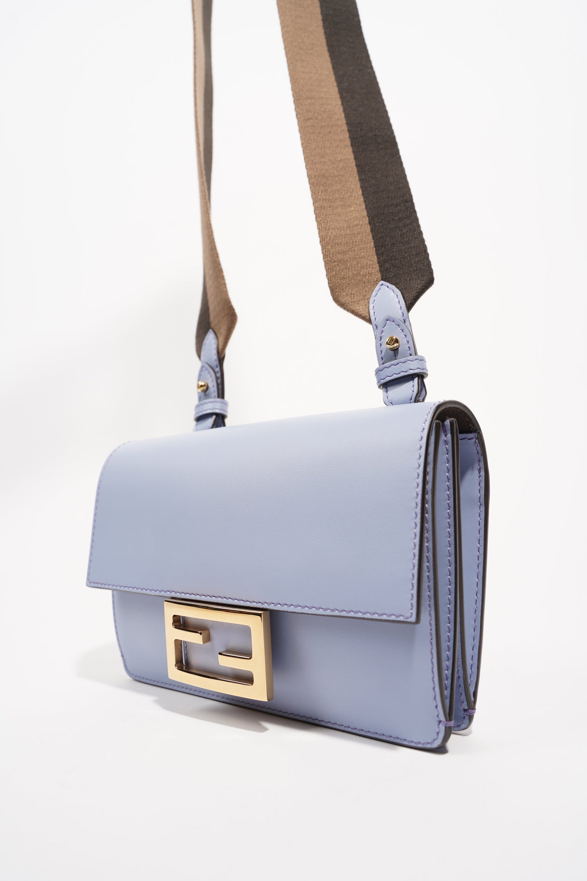 Fendi Womens Baguette Bag Baby Blue