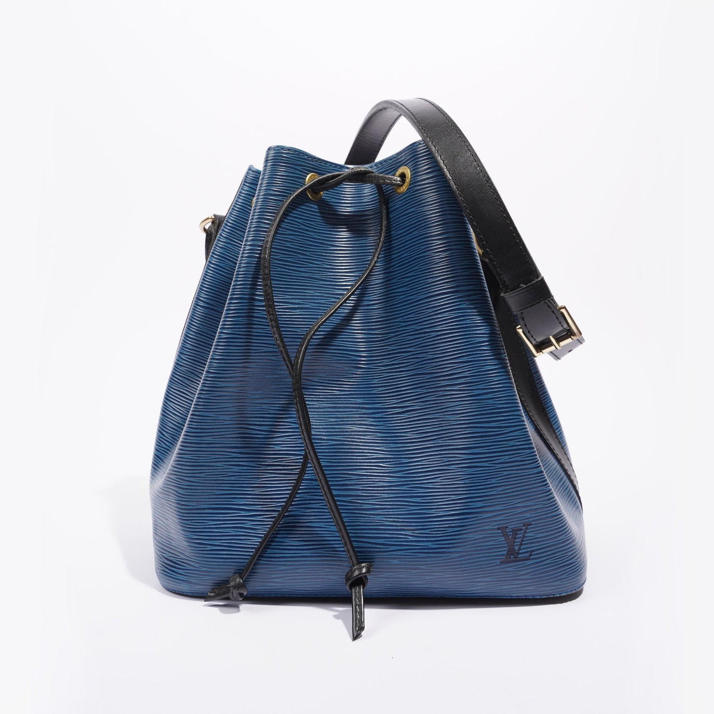 Louis Vuitton Womens Neo Noe Blue Epi Leather Handbag