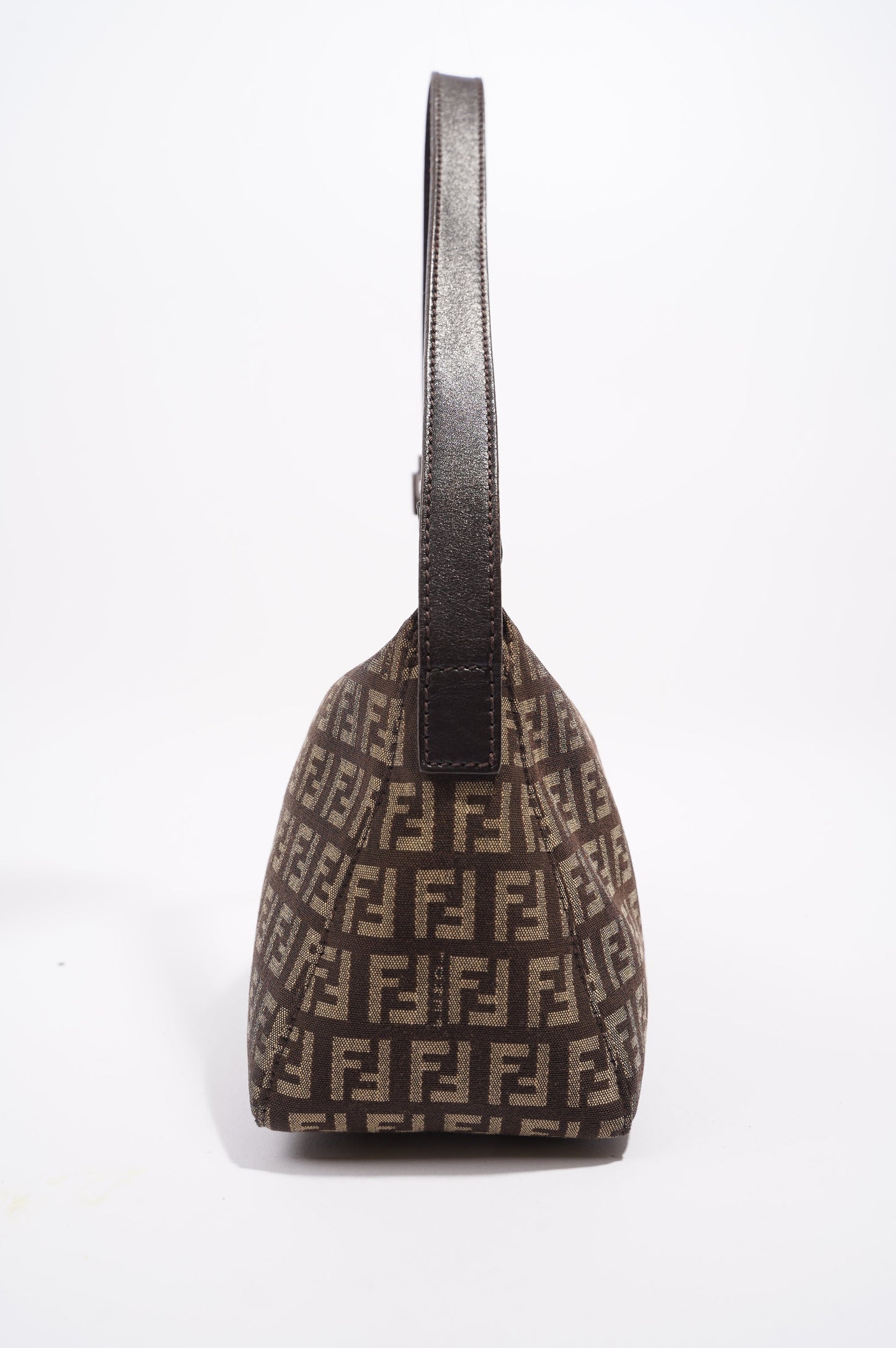 Fendi Womens Zucchino Bag Monogram Canvas