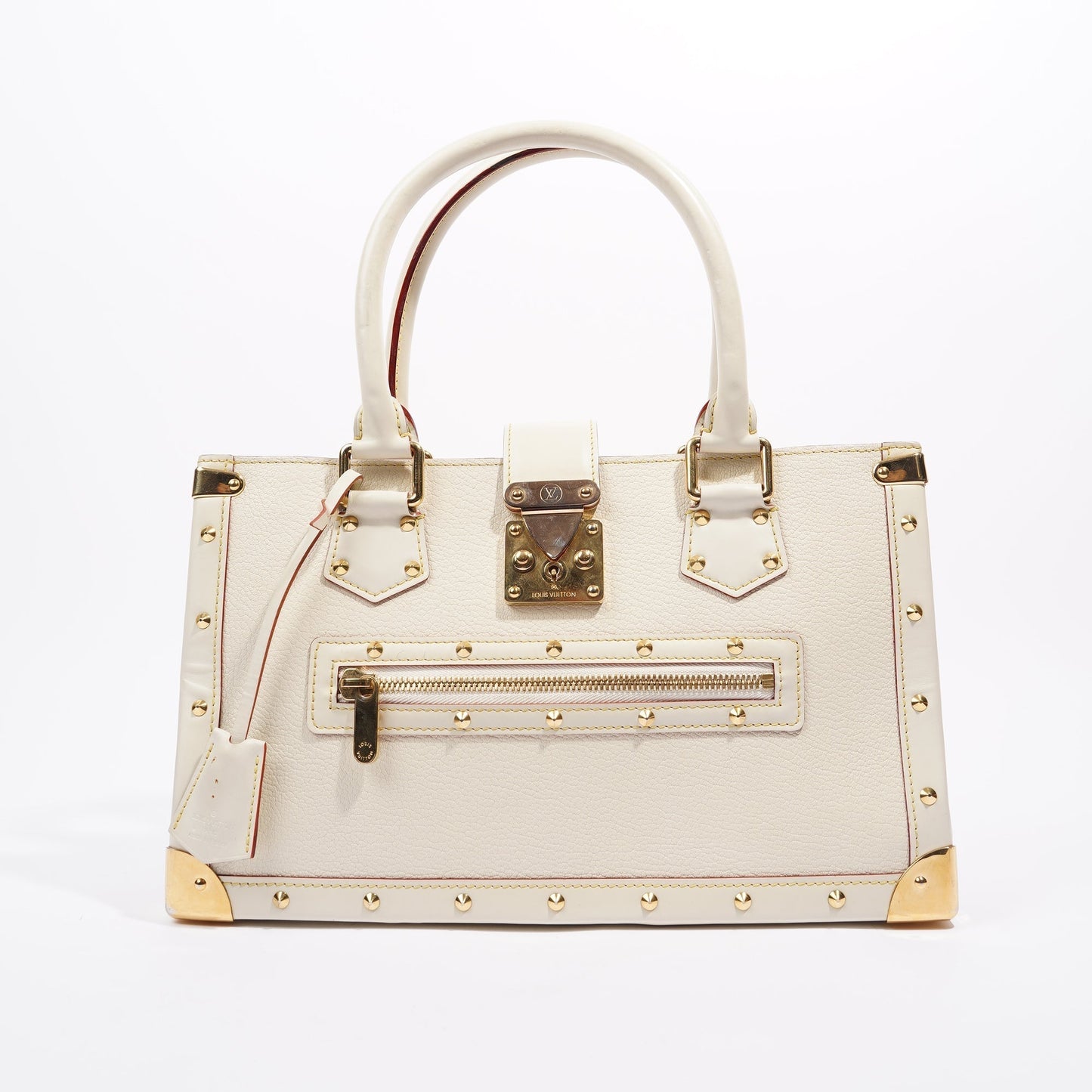 Louis Vuitton Womens Suhali Le Fabuleux Tote Bag White / Gold