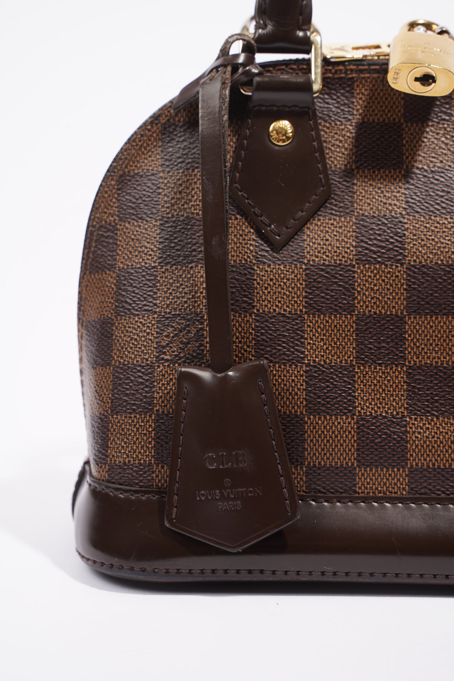 Louis Vuitton Womens Alma Damier Ebene BB Handbag