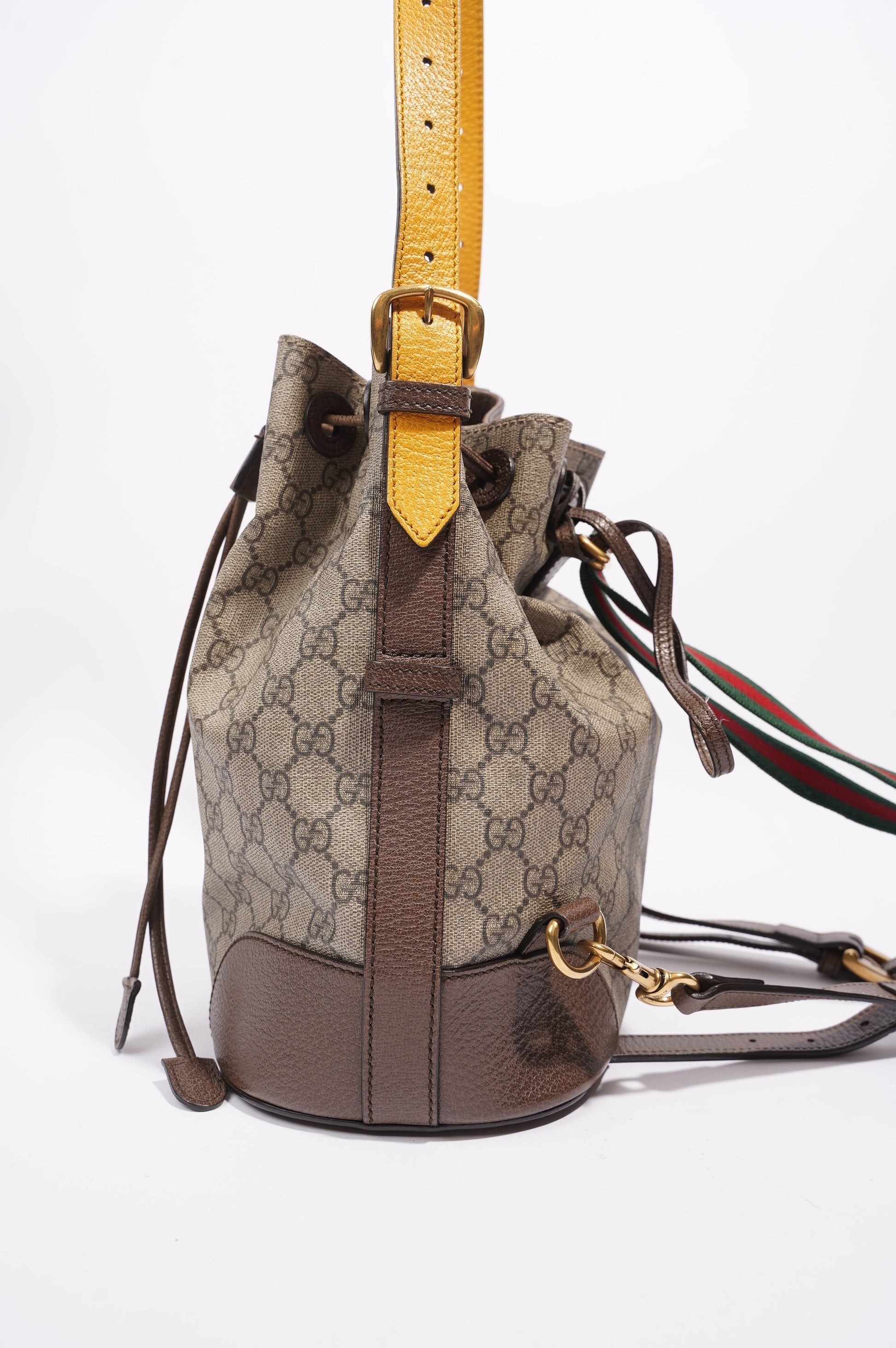 Gucci Lou Monogram Leather Canvas Crossbody