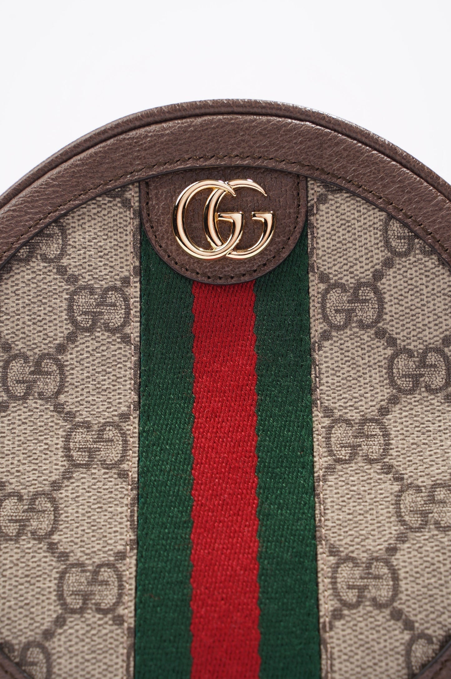 Gucci Lou Monogram Leather Canvas Crossbody