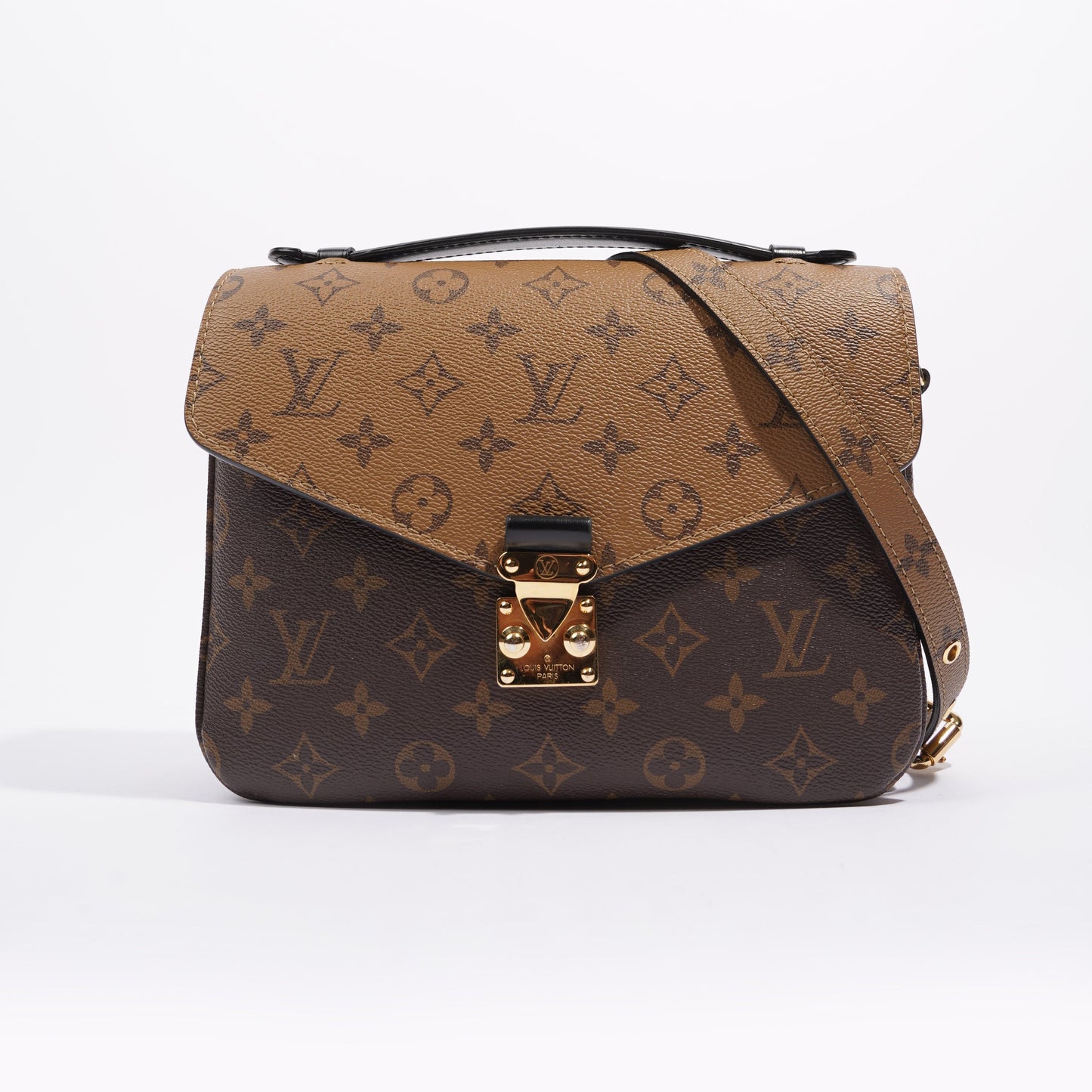 Louis Vuitton Womens Pochette Metis Reverse Monogram Clutch