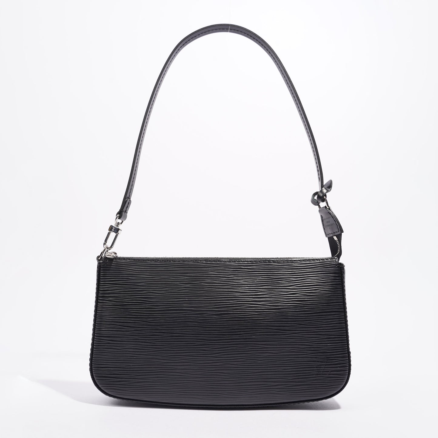 Louis Vuitton Womens Pochette Accessoires Black Epi Leather Clutch