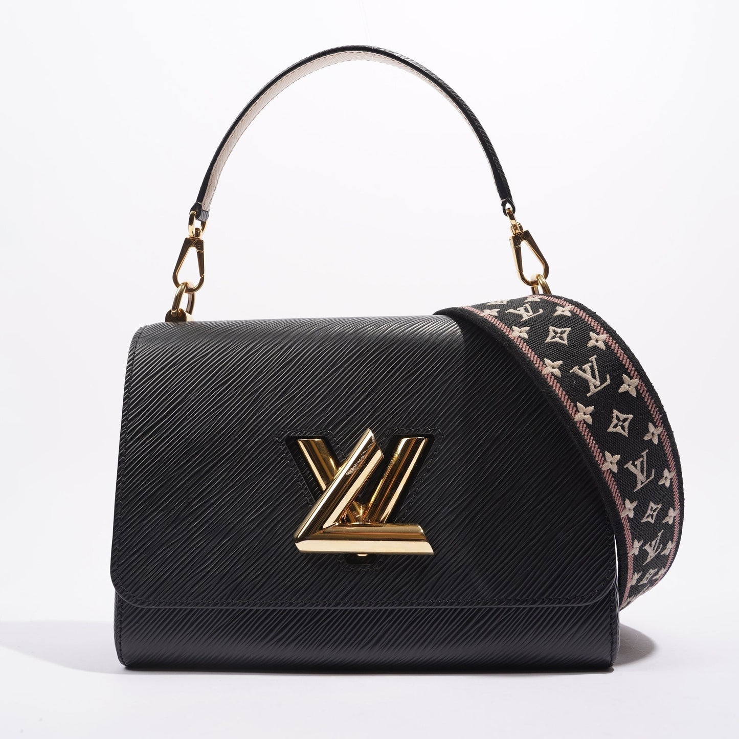 Louis Vuitton Womens Twist Black Epi Leather Handbag