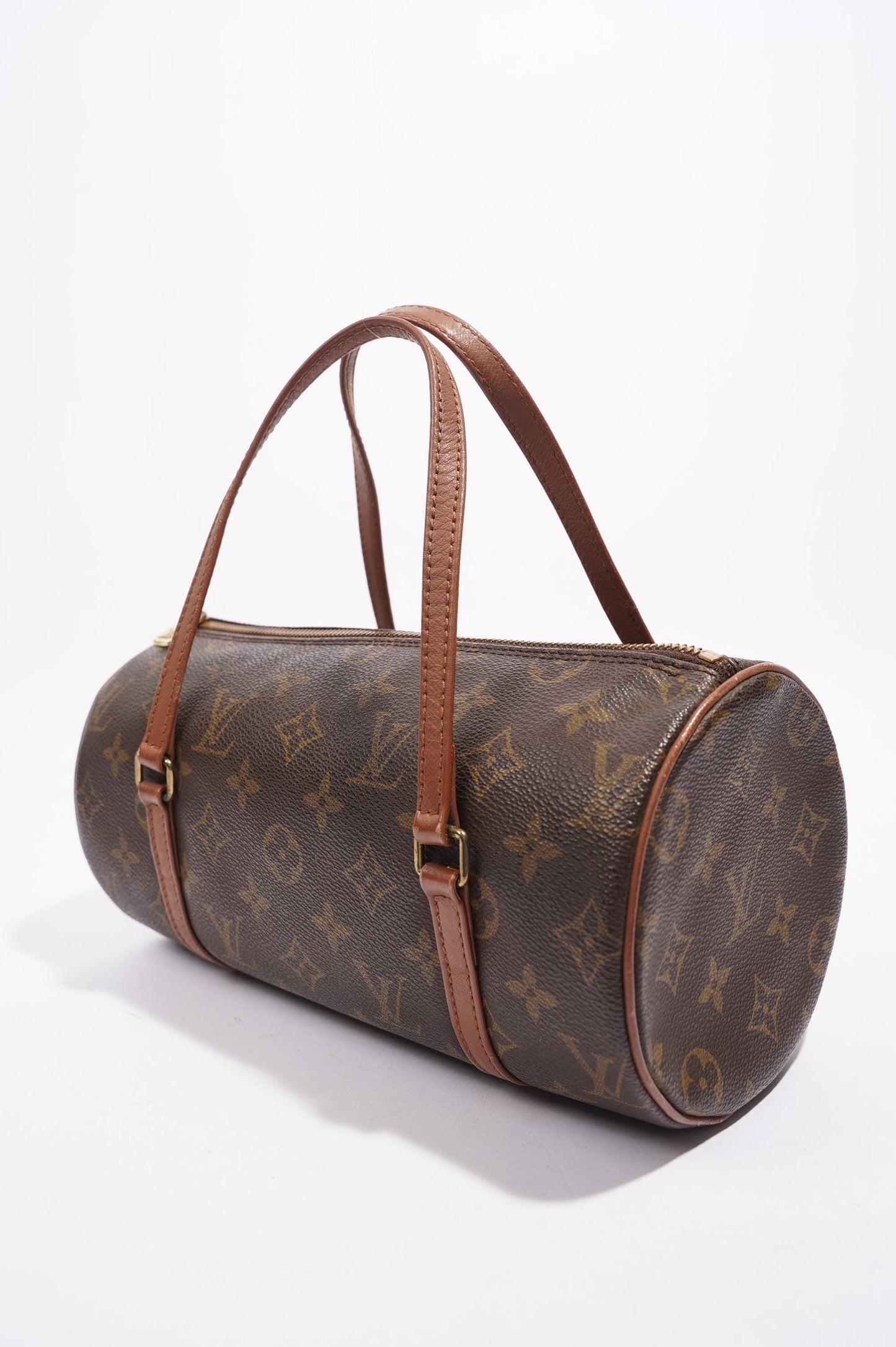 Louis Vuitton Womens Papillon Monogram Brown Canvas 26 Handbag