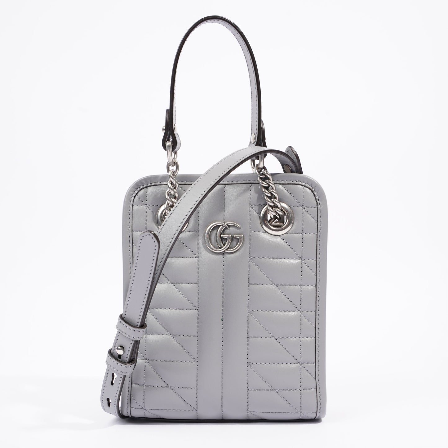 Gucci Lou Monogram Leather Mini Crossbody