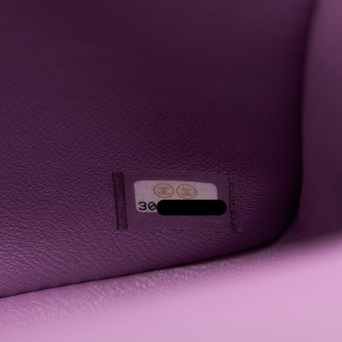 Chanel Mini Rectangular Flap Bag Lambskin Purple