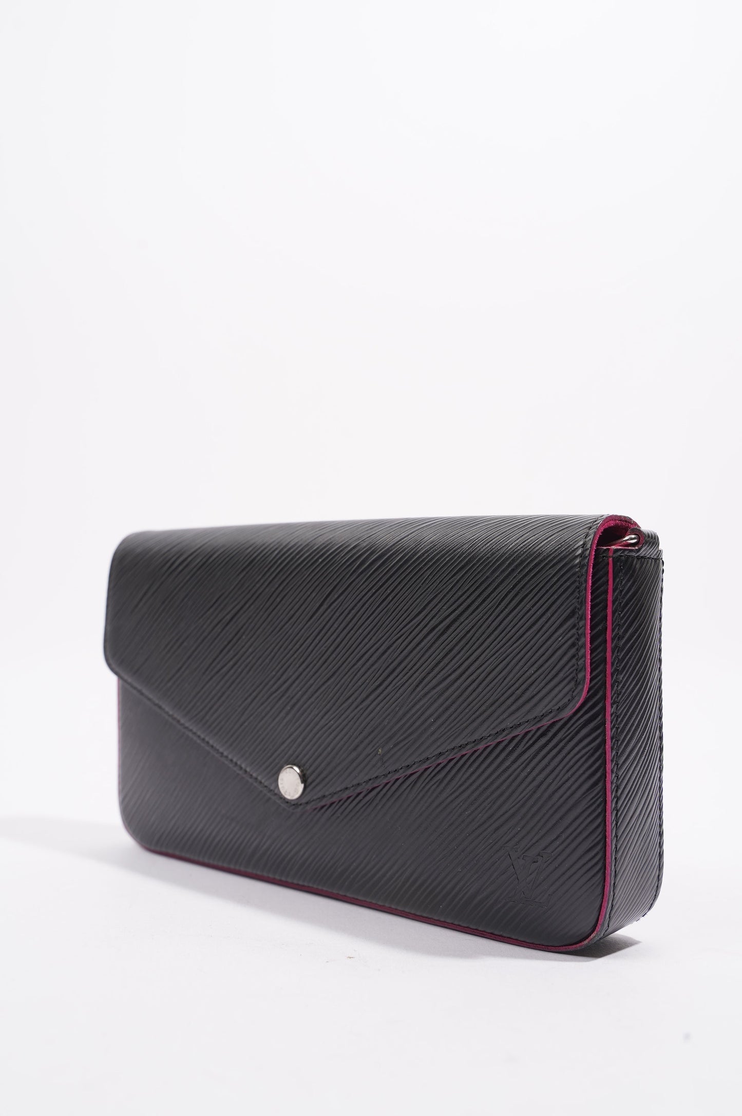 Louis Vuitton Womens Felicie Pochette Black Epi Leather Clutch